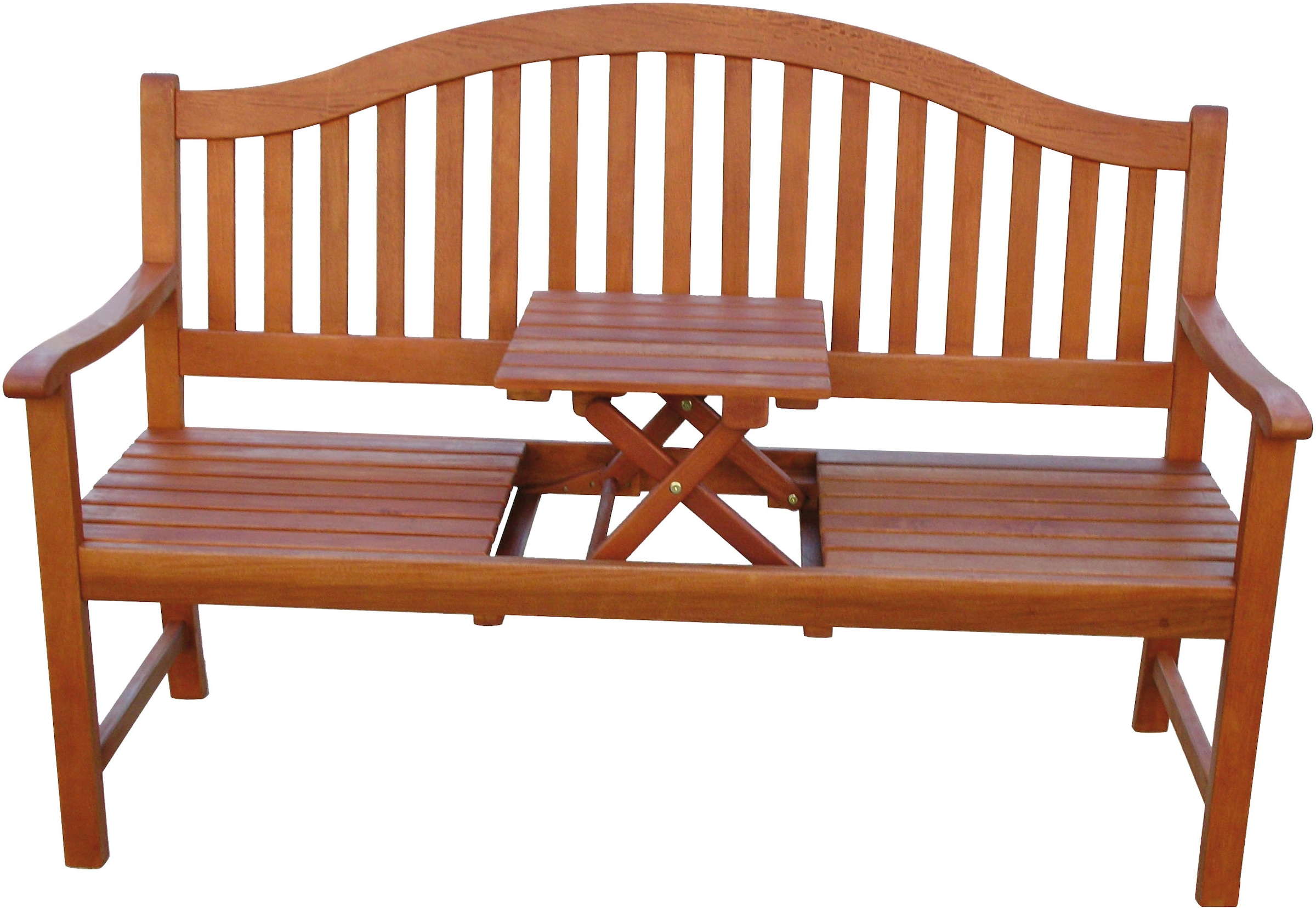Garden Pleasure Gartenbank »PHUKET«, mit hochklappbarem Tisch, BxTxH: 150x63x105 cm