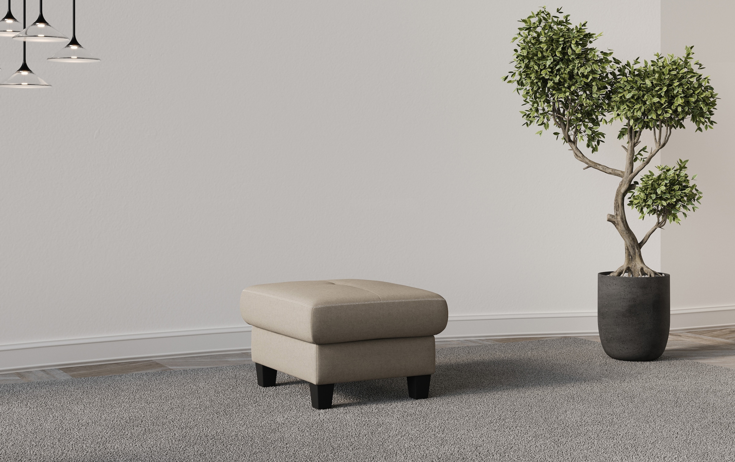 Home affaire Polsterhocker "Varese" günstig online kaufen