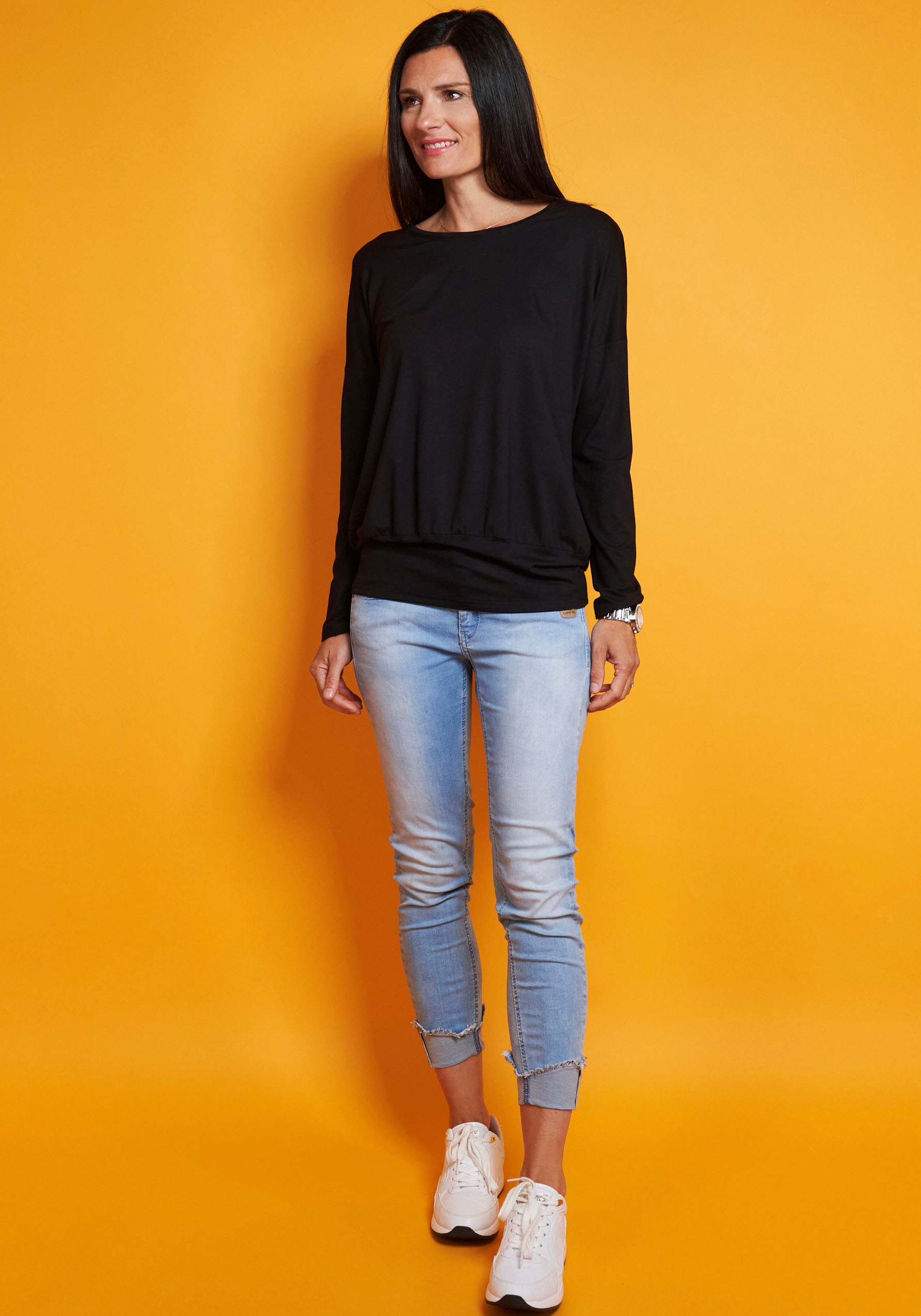 Seidel Moden Langarmshirt, mit breitem, elastischen Bund - MADE IN GERMANY günstig online kaufen
