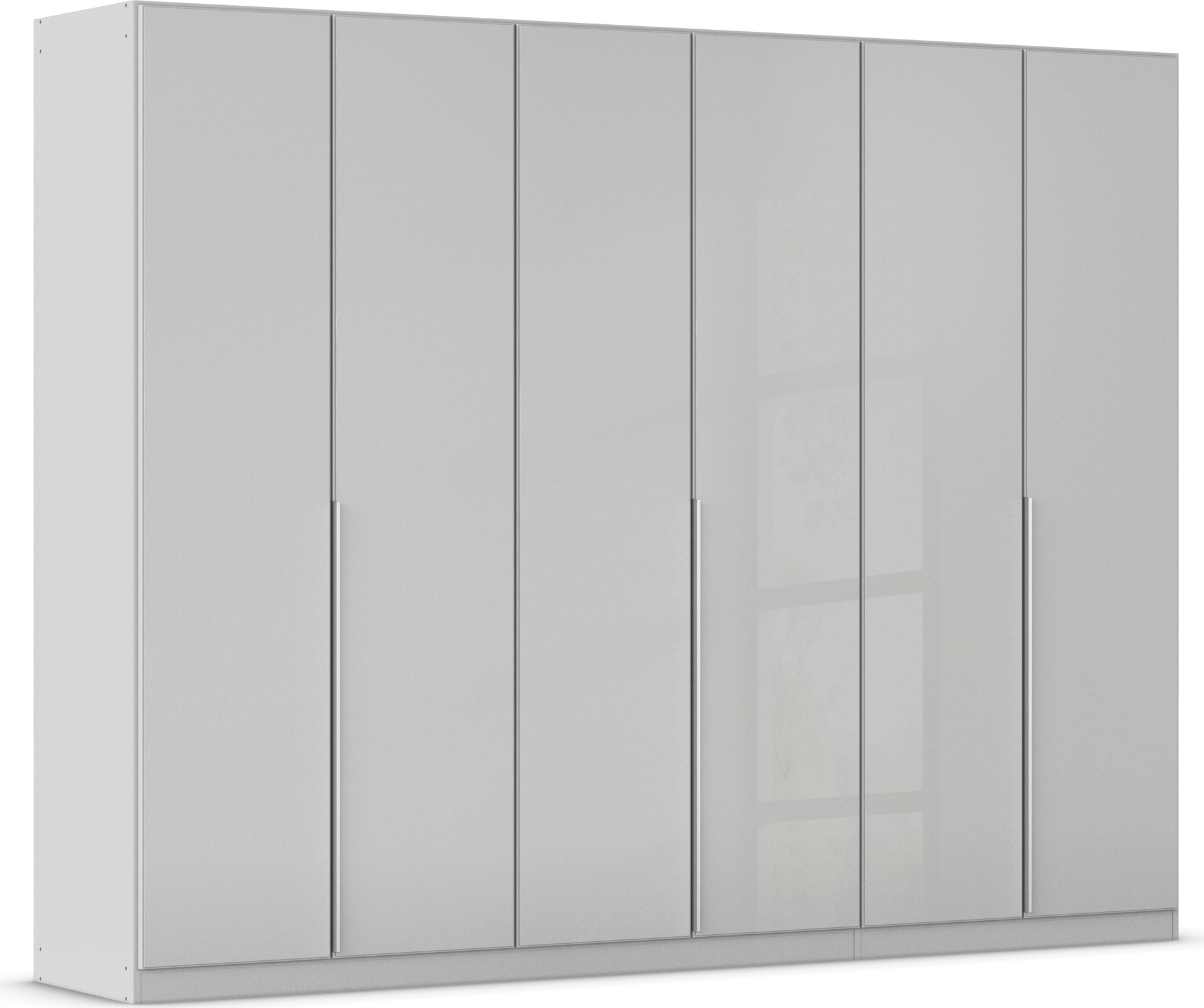 OTTO home Drehtürenschrank "Kleiderschrank Kleiderschränke Schrank Garderobe AGORDO mit Glasfront" in zwei Griff-Farben, Breiten 91-405 cm, durchdachte Innenausstattung, in 8 Breiten und 2 Höhen MADE IN GERMANY