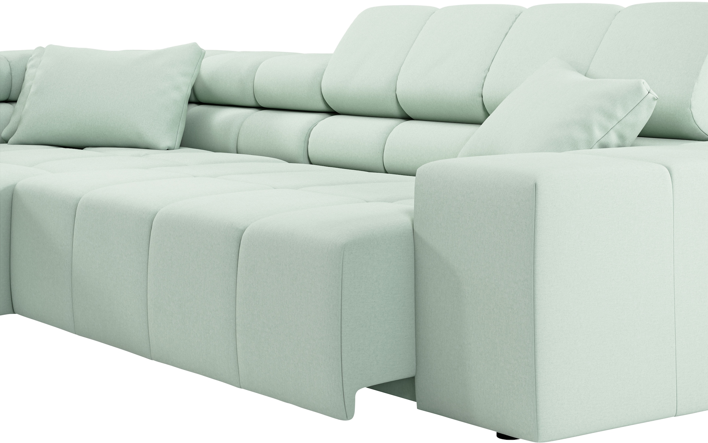 INOSIGN Ecksofa »Ancona incl. Kopfteilverstellung, OTTOs Choice, Breite 319cm, L-Form«, wahlweise motorische Sitztiefenverstellung, auch in Cord + Easy Care
