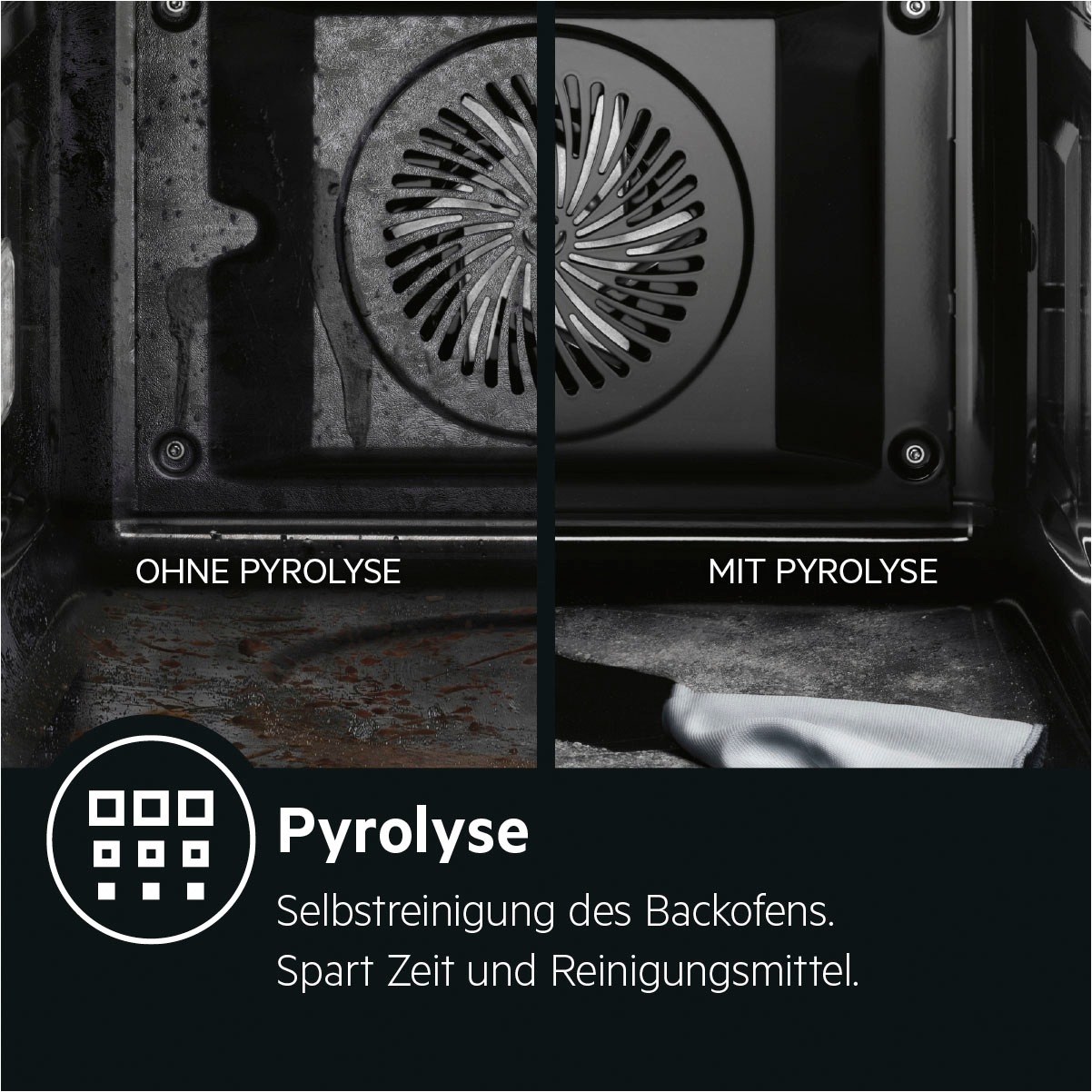 AEG Einbaubackofen 8000 »BPE742220B 944187753«, mit Vollauszug, Pyrolyse-Selbstreinigung
