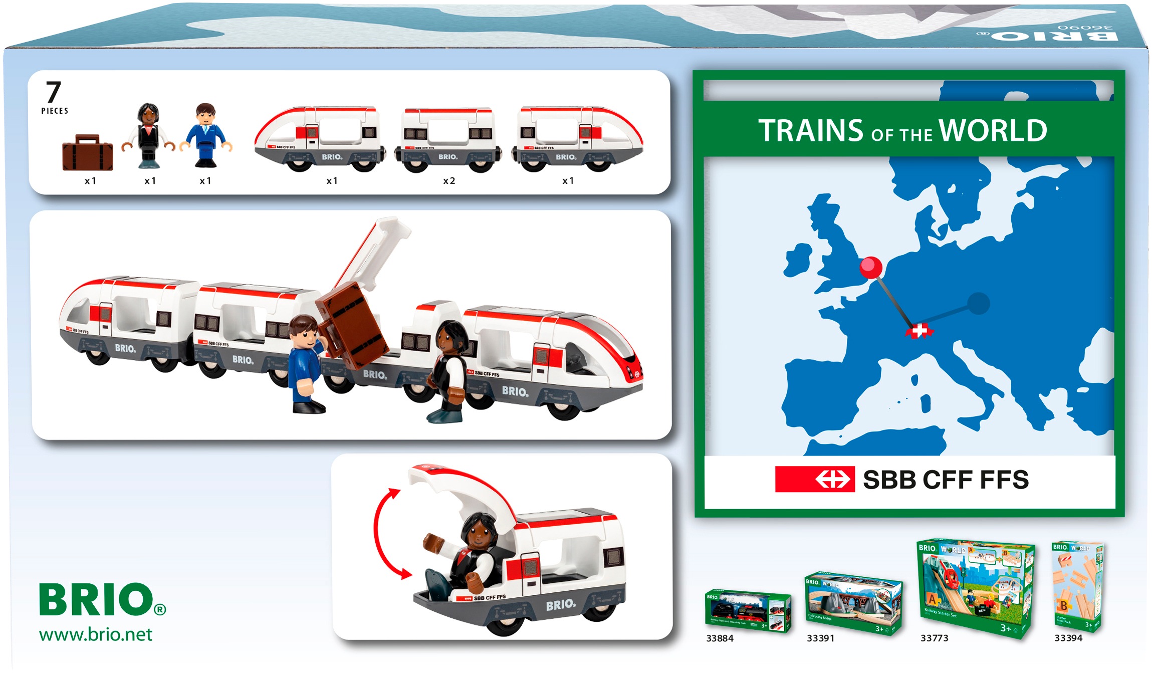 BRIO® Spielzeug-Zug »BRIO® WORLD, Trains of the World SBB-Zug (36090)«
