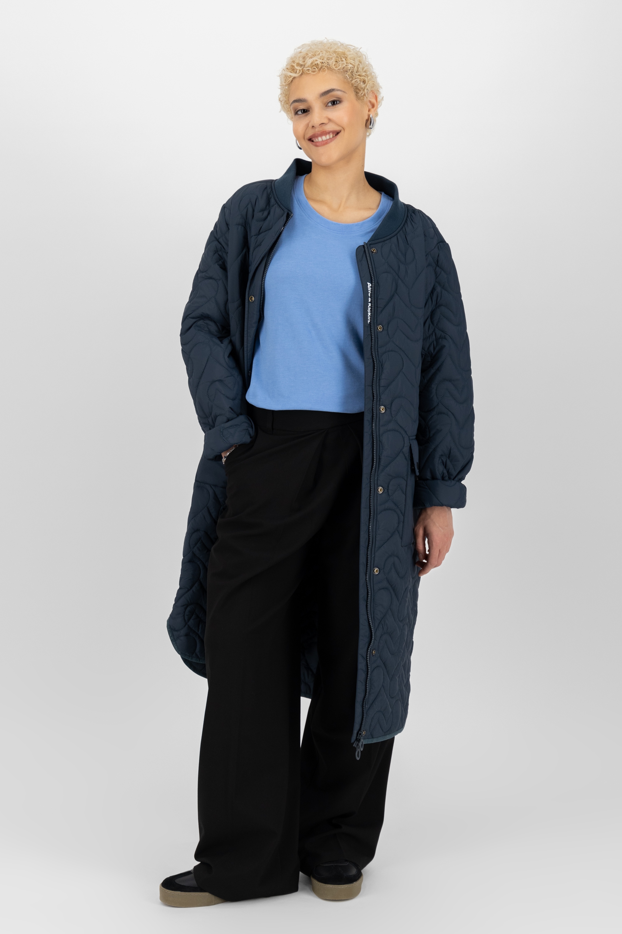 Alife & Kickin Langarmshirt »Damen LeaAK A«, Figurnah geschnittenes Longsleeve Shirt mit Rundhalsausschnitt