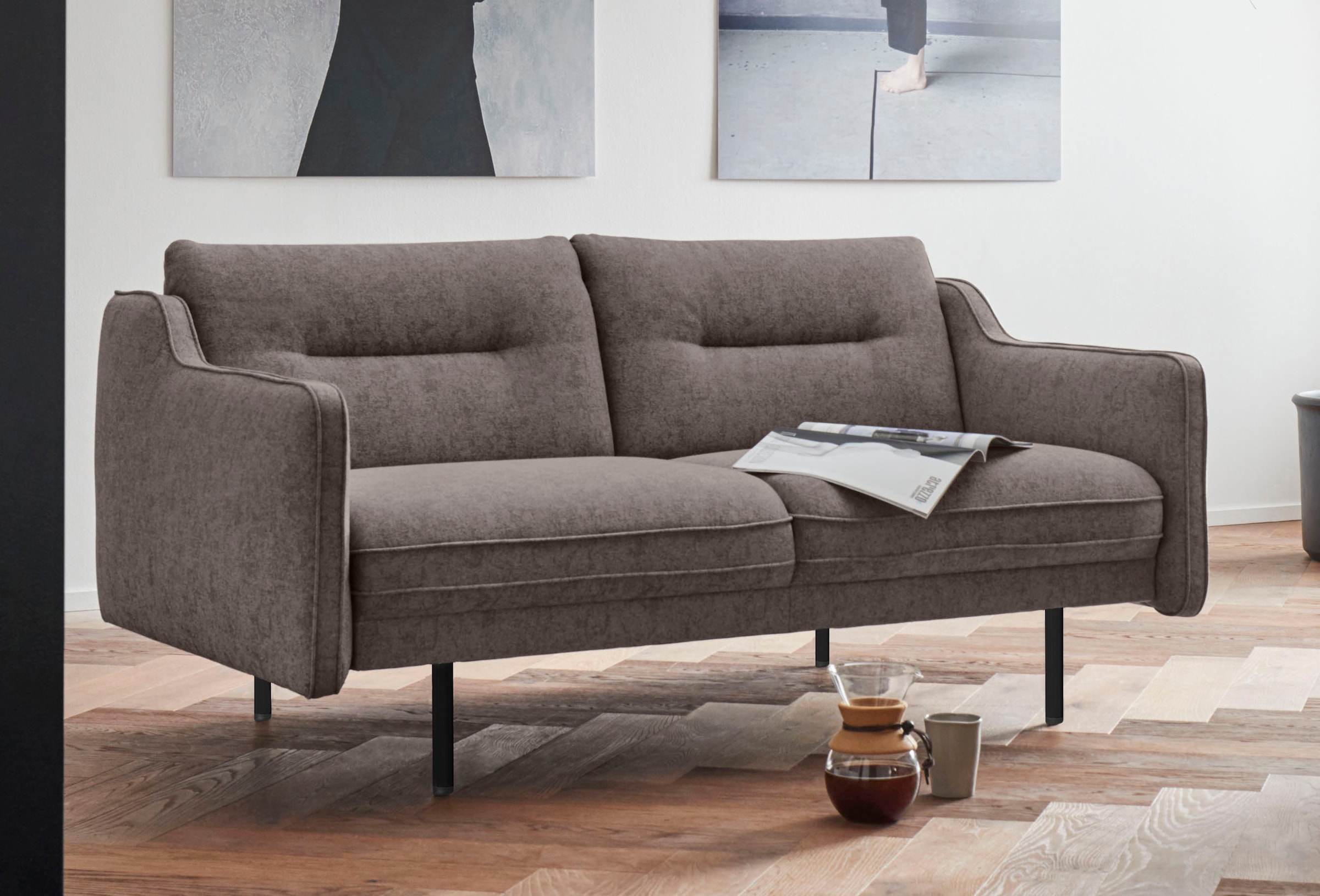 andas 2-Sitzer "Nordfyn", edles Design in 3 Bezugsqualitäten, Design by Mor günstig online kaufen