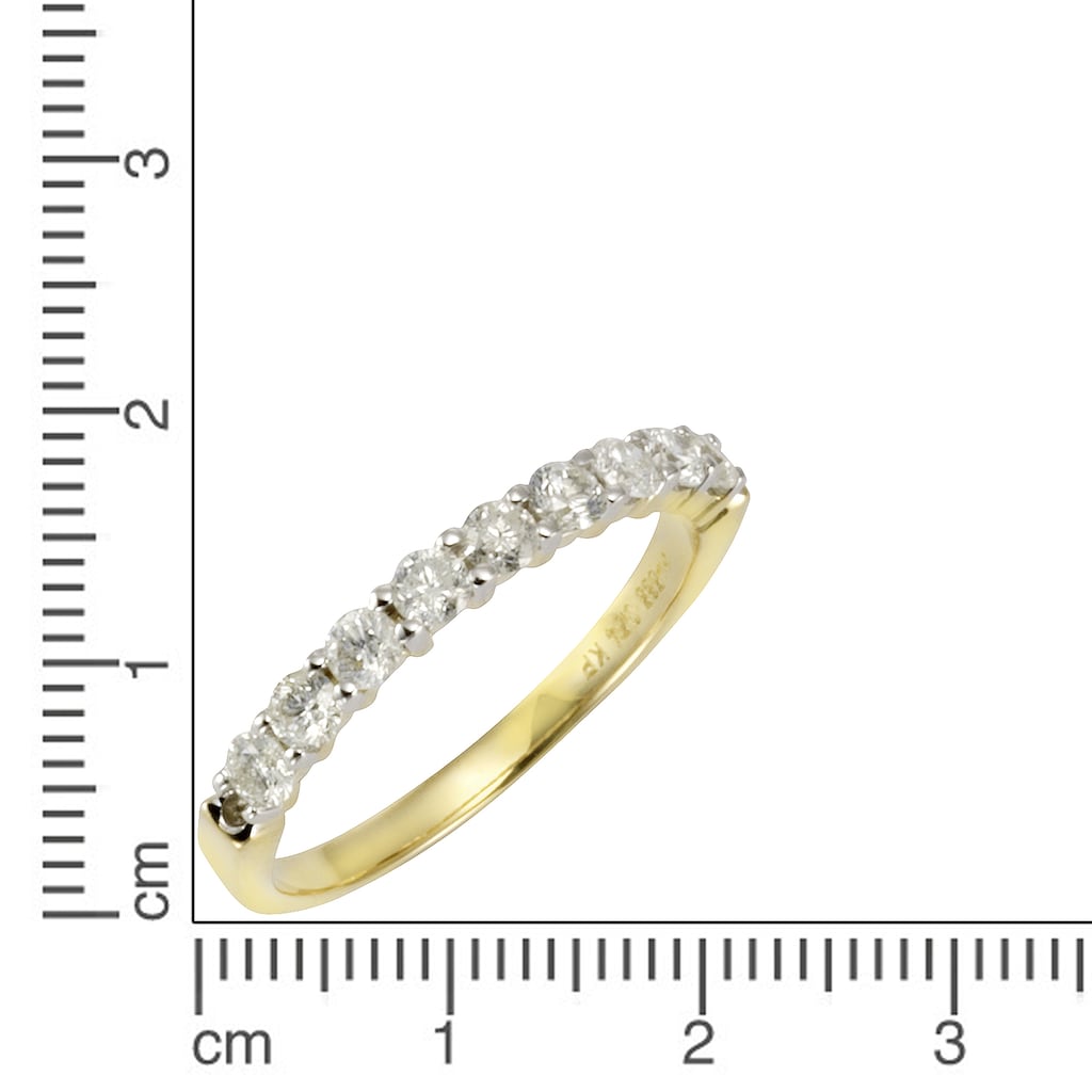 Diamonds by Ellen K. Fingerring »585 Gold 9 Brillanten=0,52ct.«