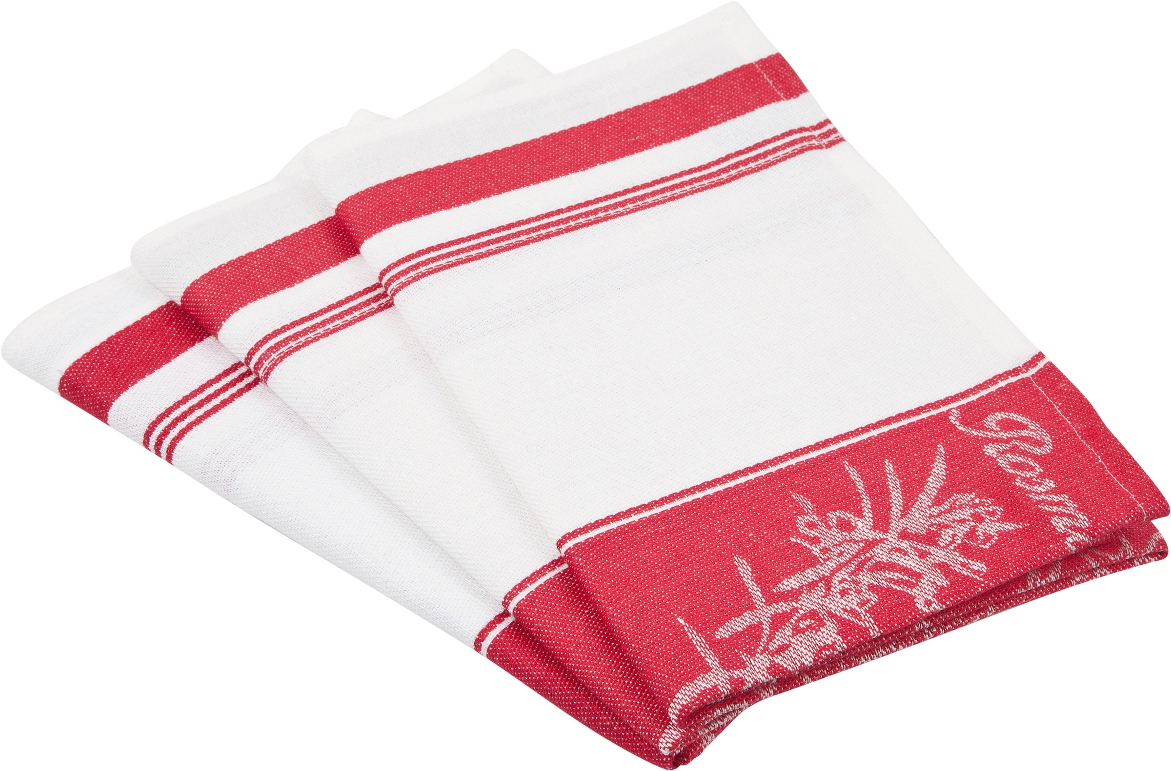 ROSS Geschirrtuch "Exclusiv" Mittelstreifen mit Kräutern, 50x70 cm günstig online kaufen