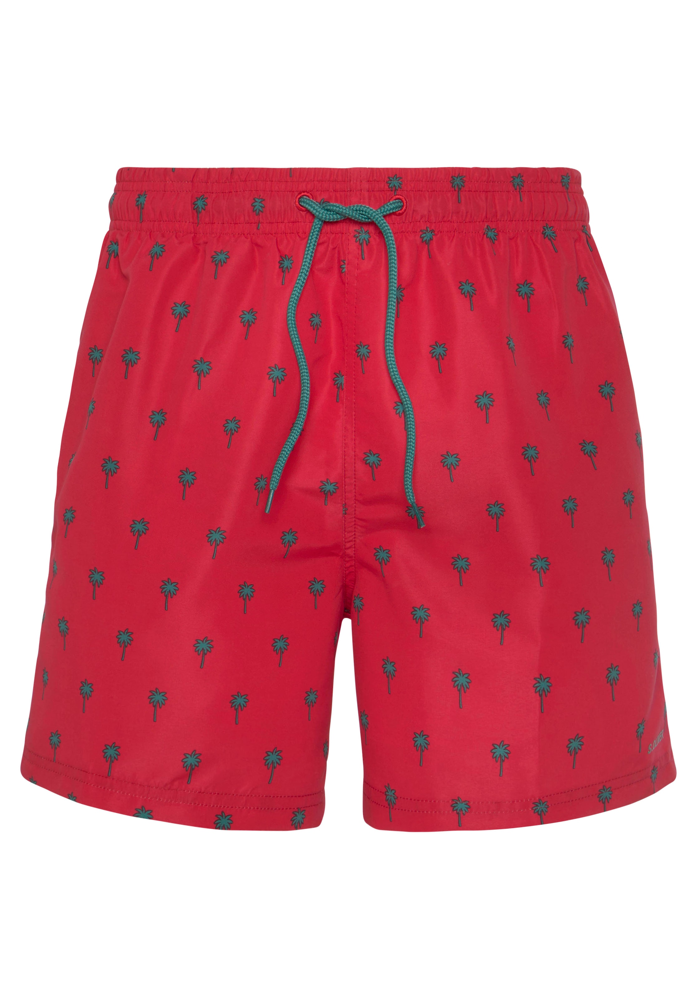 s.Oliver Badeshorts, mit Palmen-Design