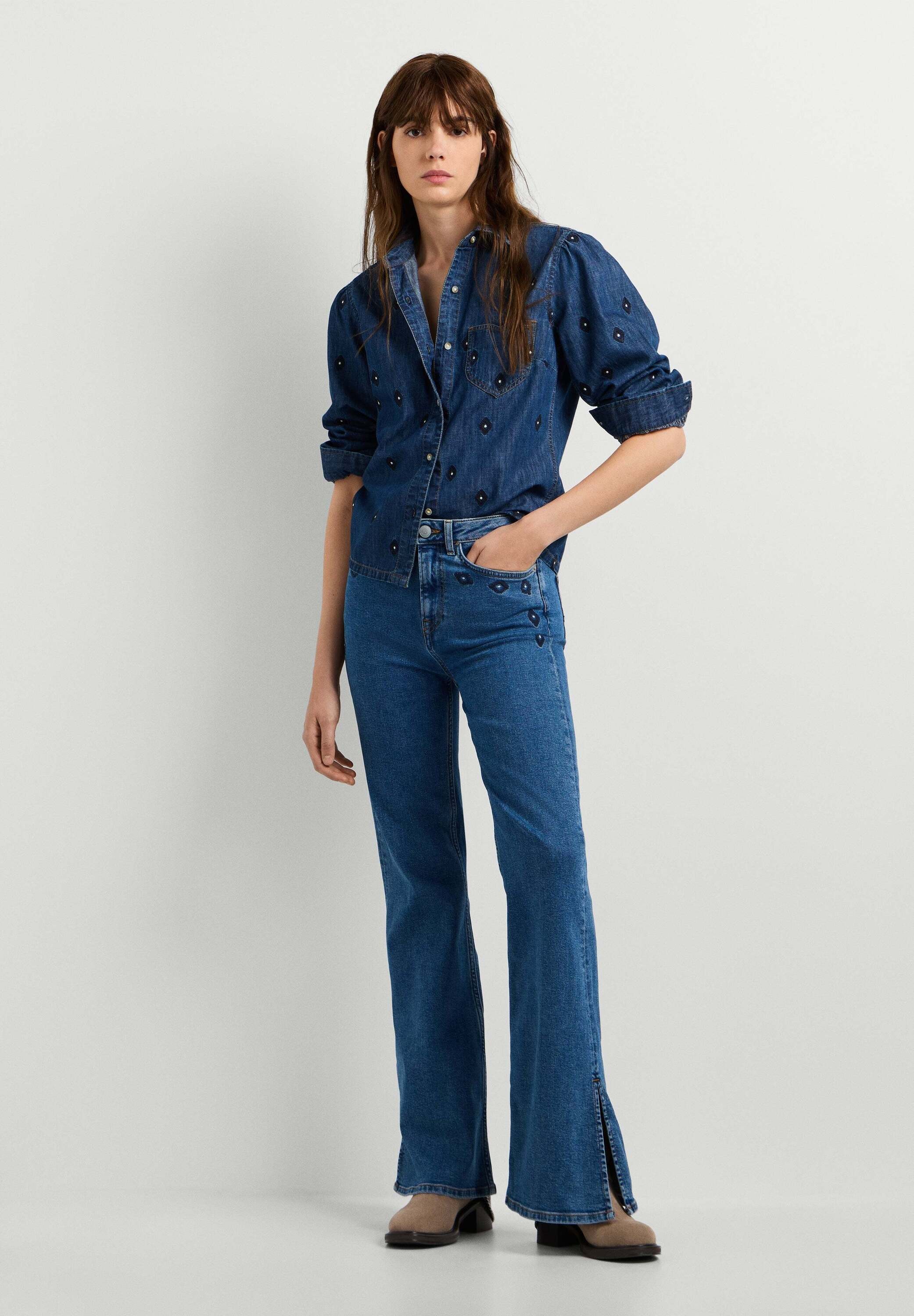 Pepe Jeans T-Shirt »denim shirt MACIE LS ANIMATED«