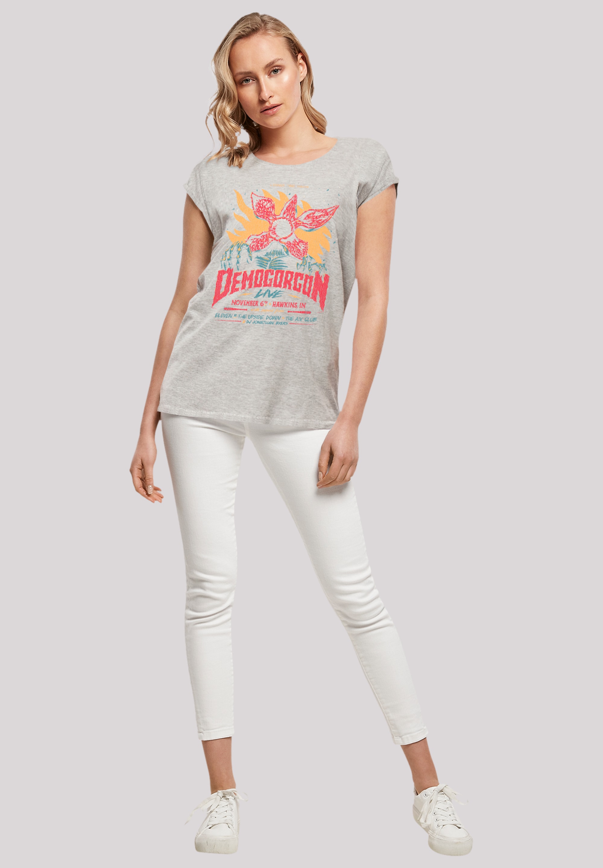 F4NT4STIC T-Shirt »Stranger Things Demogorgon Poster«, Premium Qualität