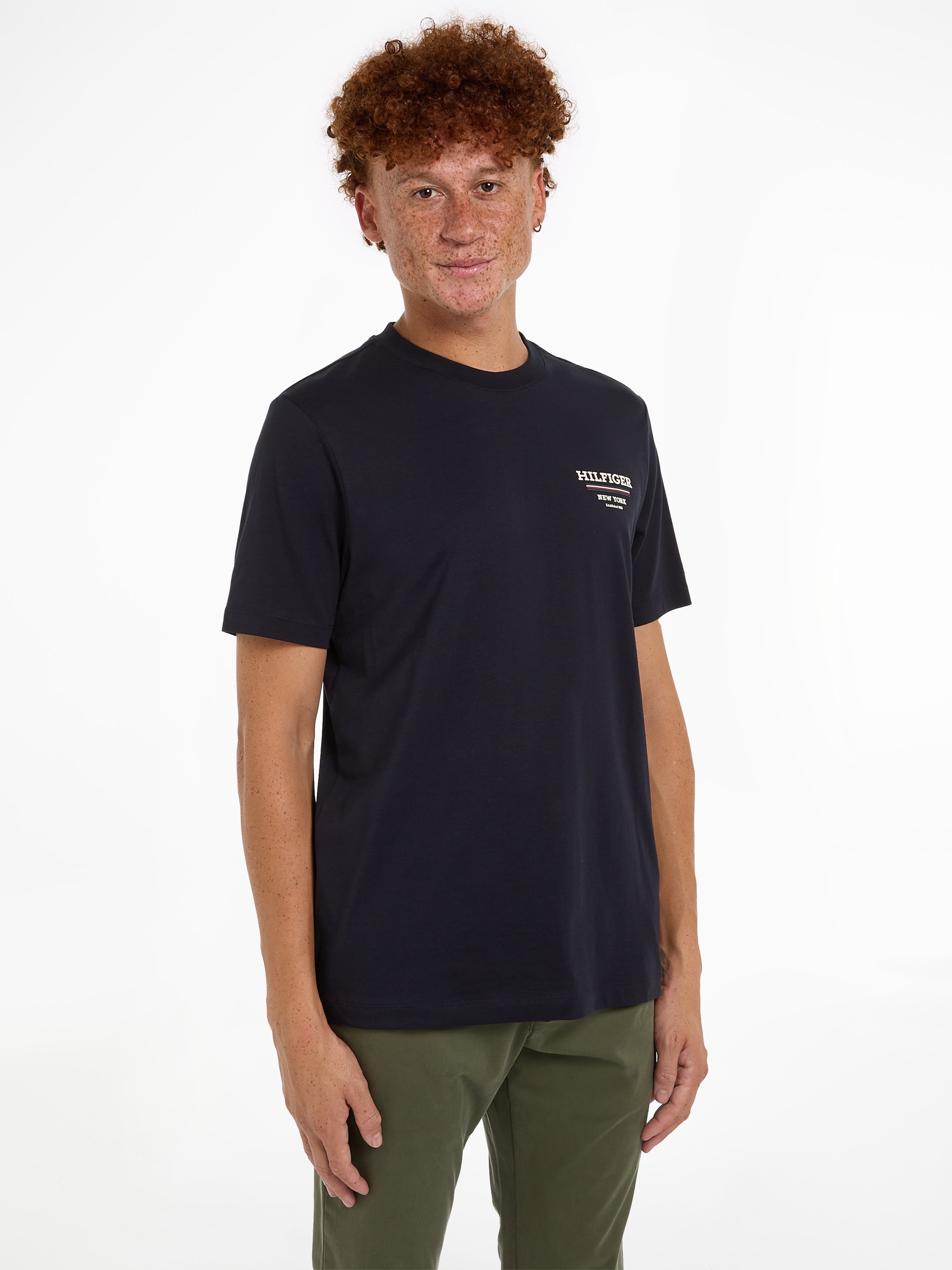 TOMMY HILFIGER Marškinėliai »HILFIGER GLOBAL dryžuota...