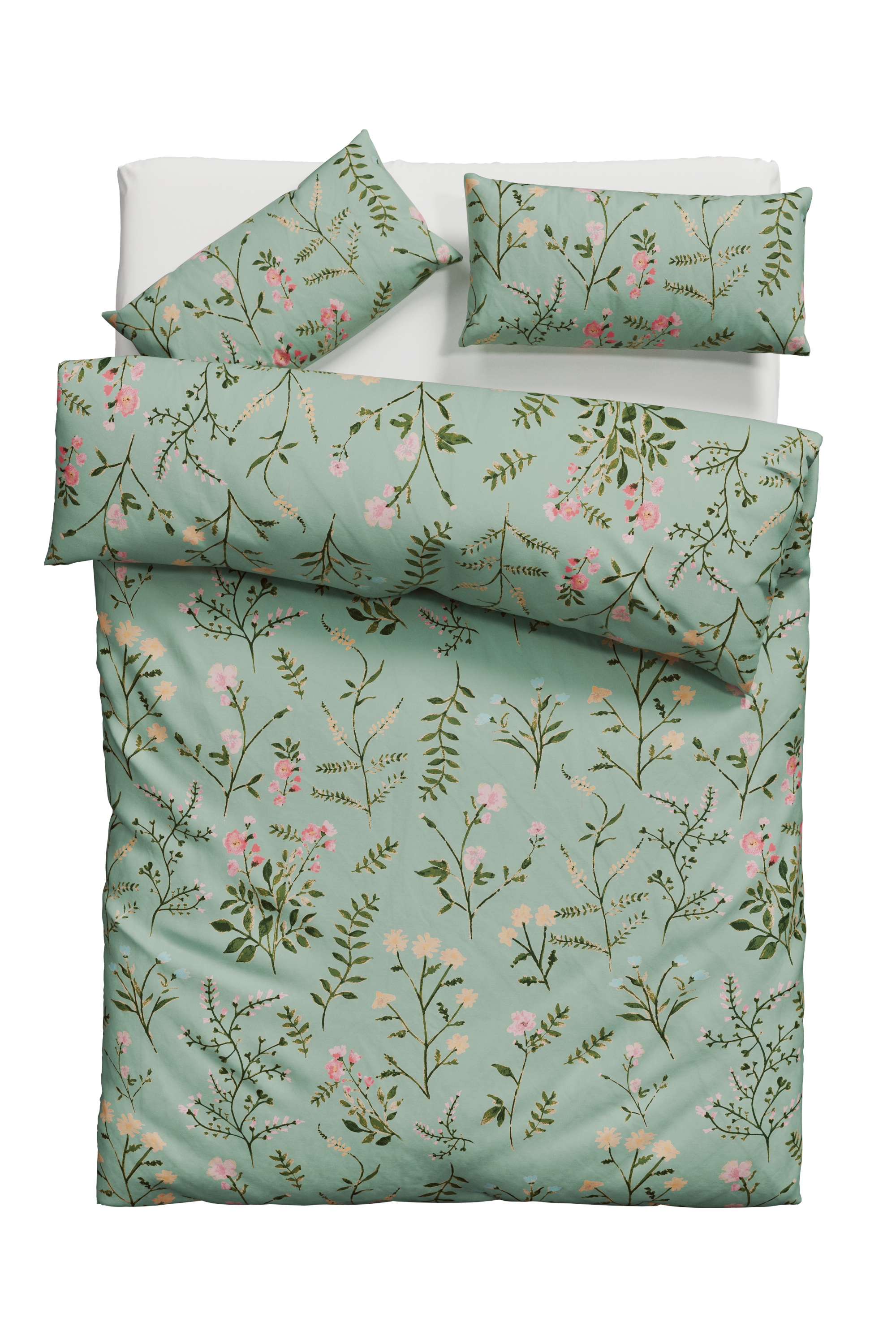 OTTO home Bettwäsche "Claara" 2 Stk. tlg. mit Blumen Design, skandinavisch, günstig online kaufen