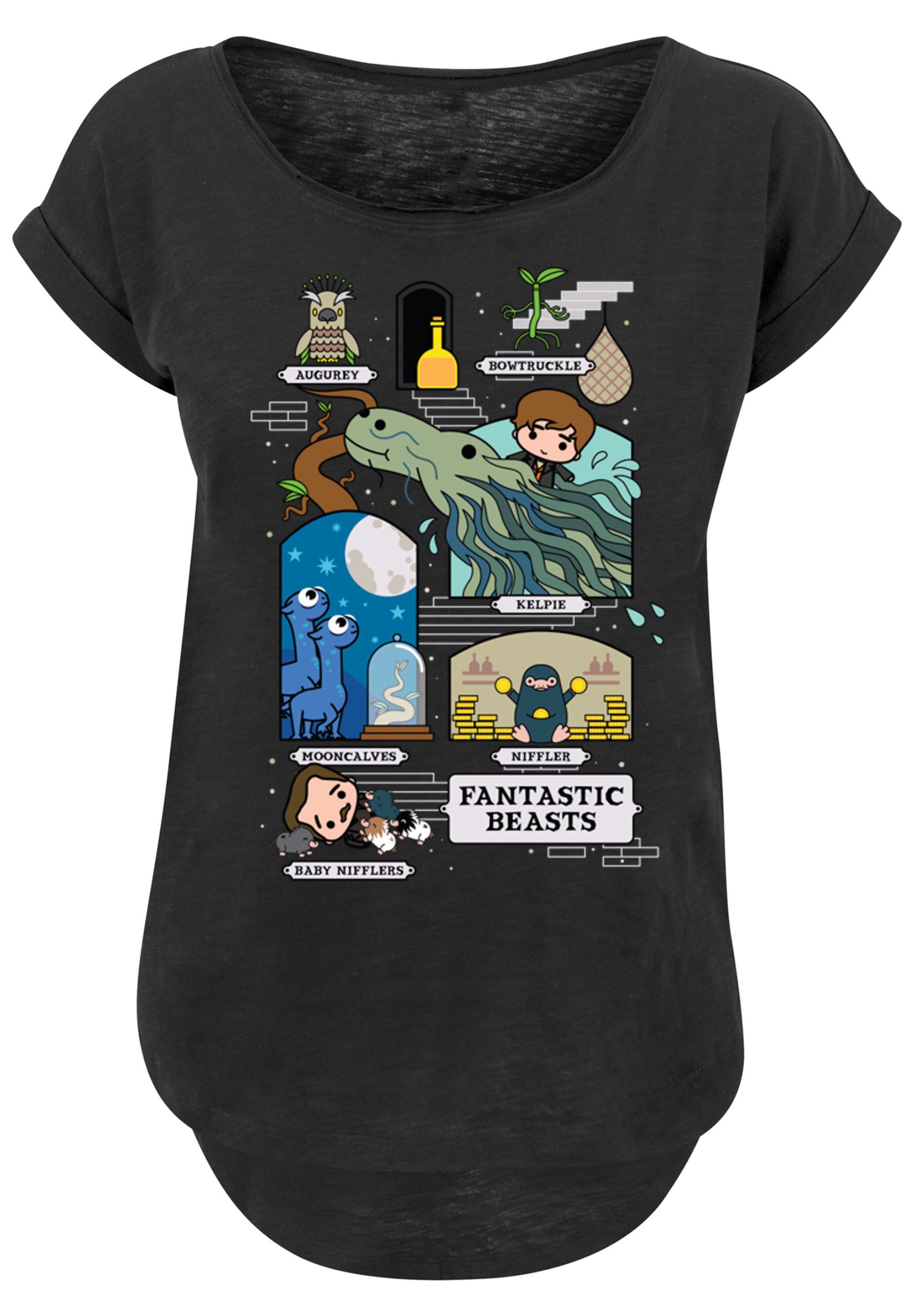 F4NT4STIC T-Shirt »Phantastische Tierwesen Chibi Newt«, Print