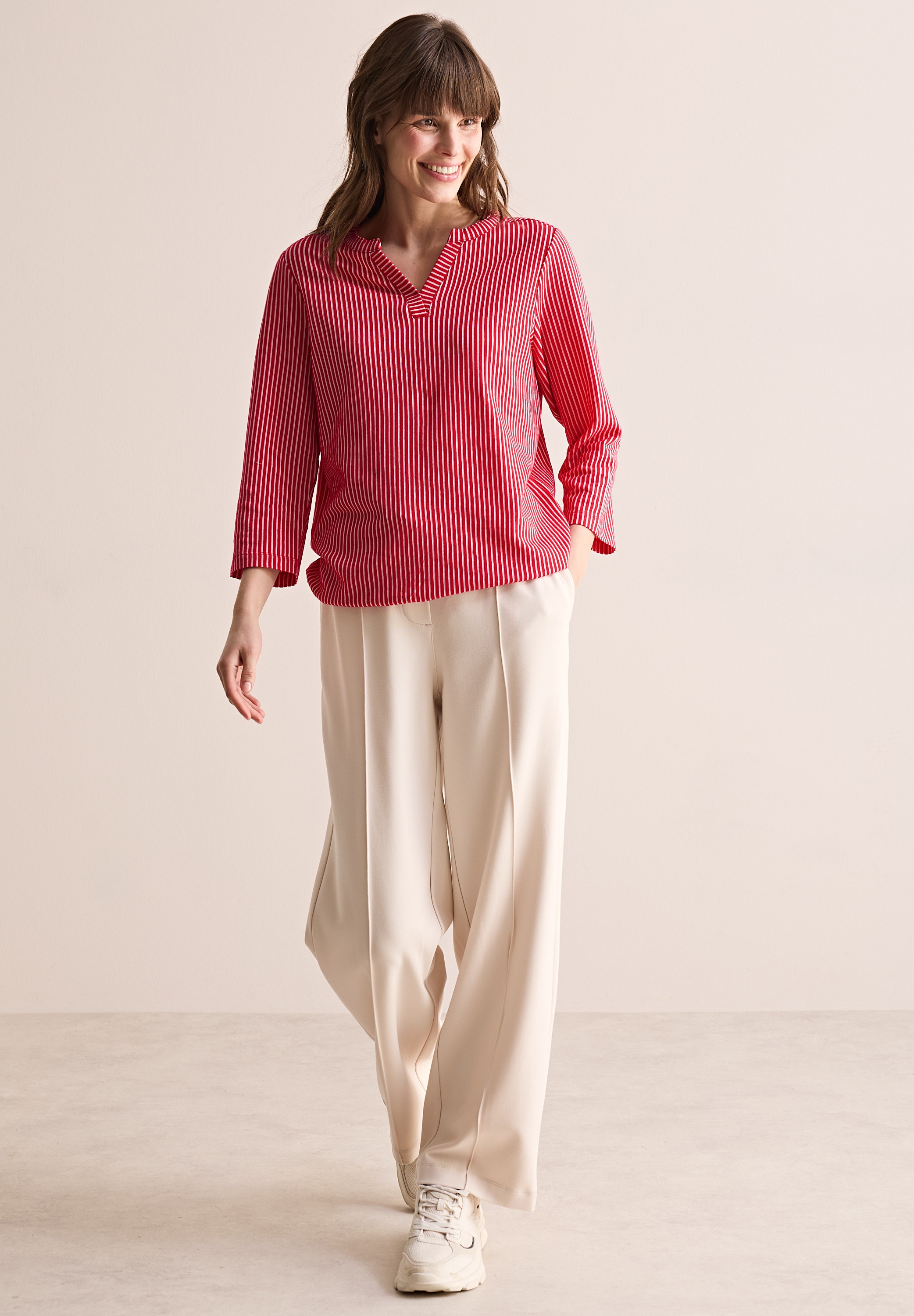 Cecil 3/4-Arm-Shirt, im soften Baumwoll-Mix