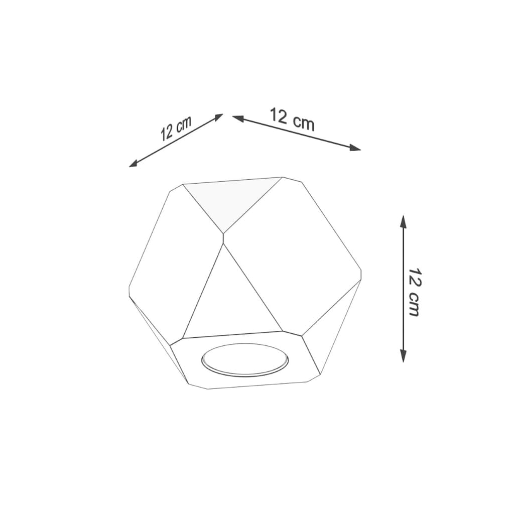 SOLLUX lighting Deckenleuchte »WOODY«, 1 flammig-flammig