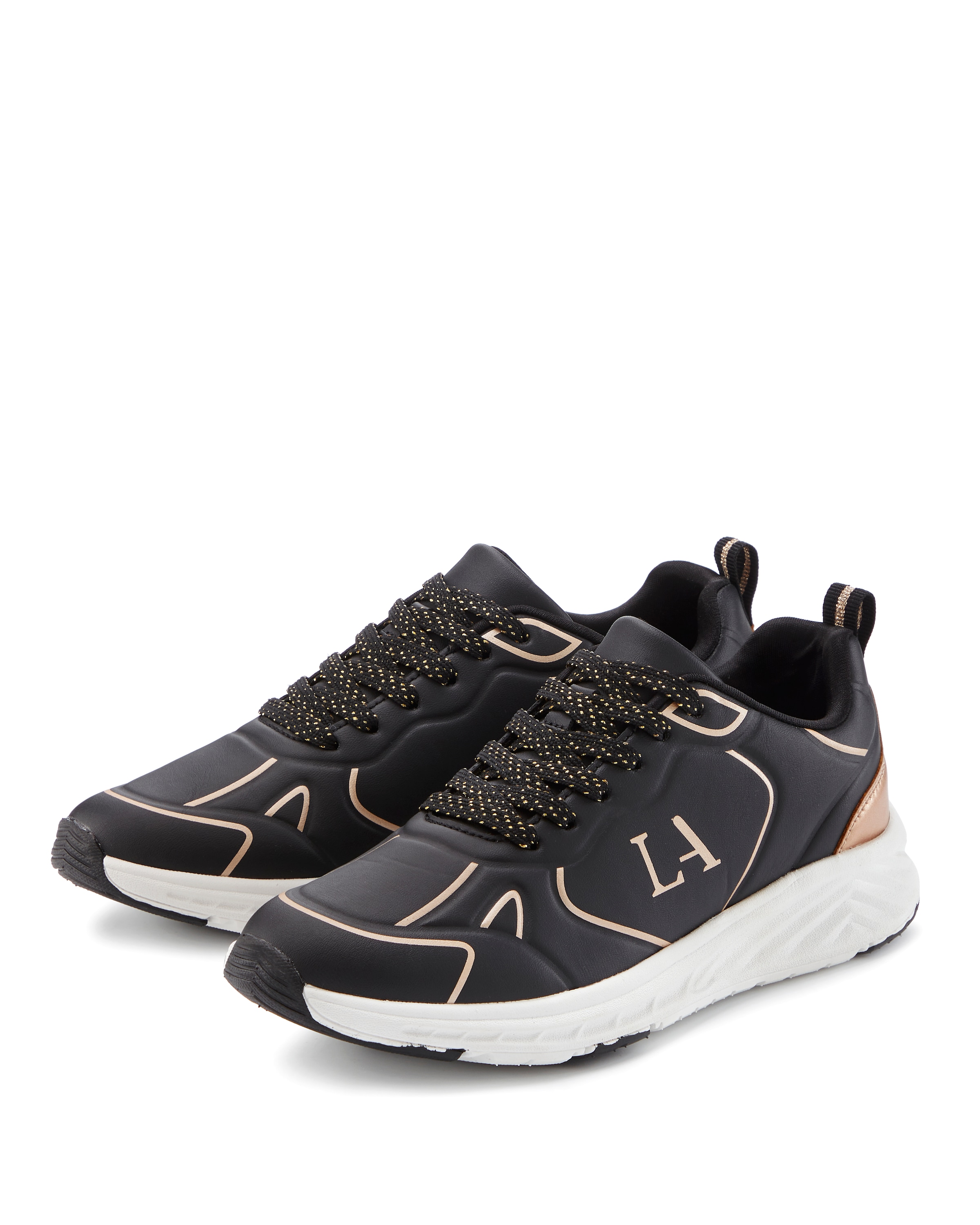 LASCANA Sneaker "Freizeitschuh, Schnürschuh", mit Farbakzenten VEGAN günstig online kaufen