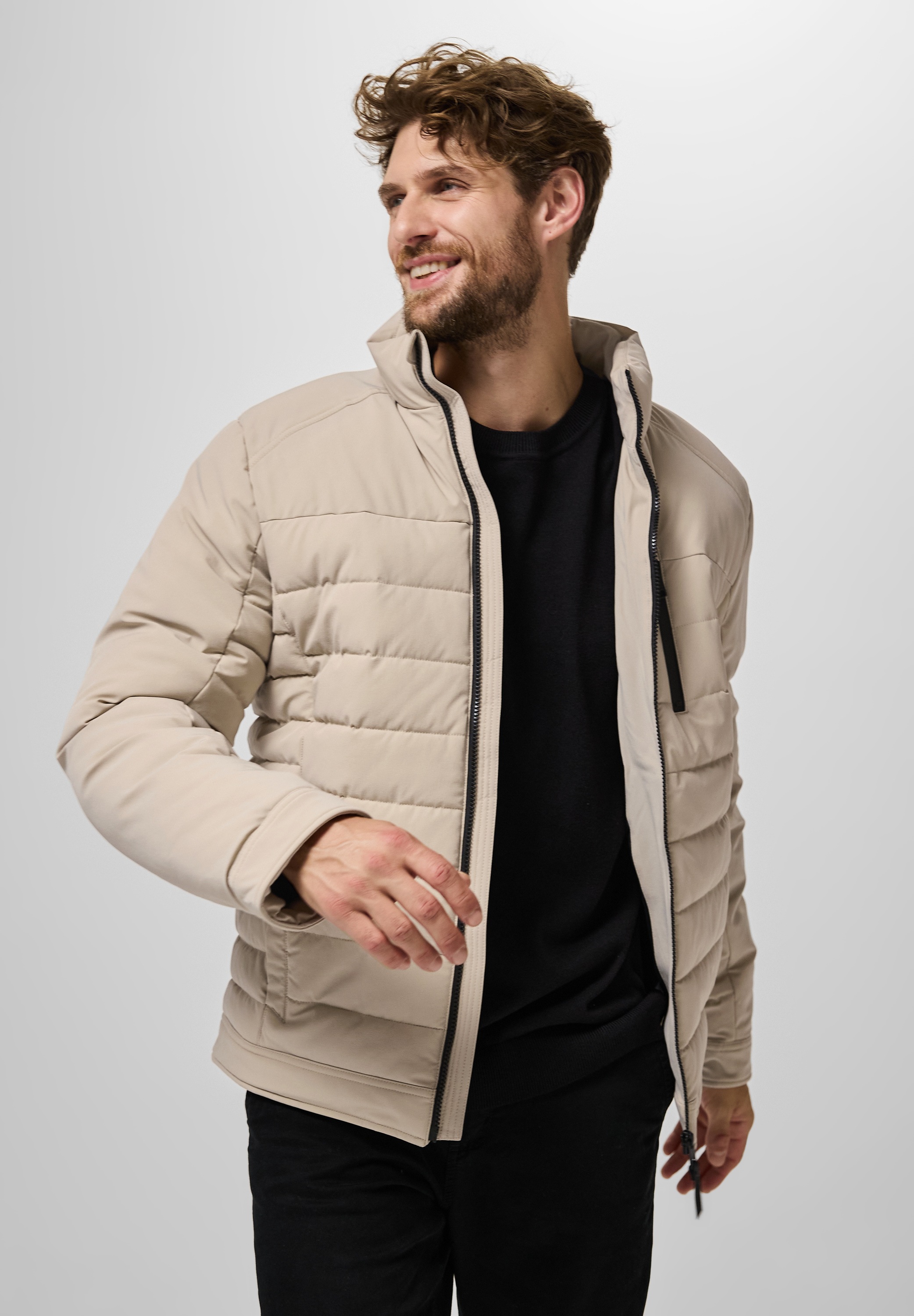 STREET ONE MEN Steppjacke, ohne Kapuze, mit Stehkragen günstig online kaufen