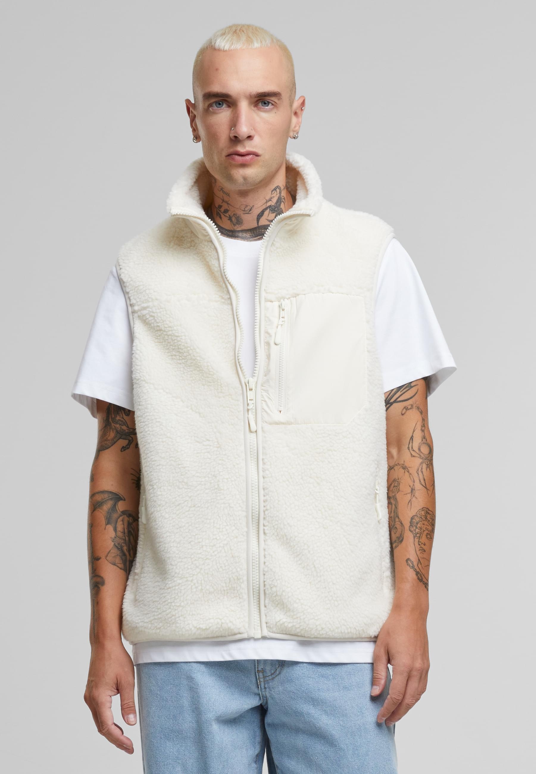 URBAN CLASSICS Steppweste »Urban Classics Sherpa Vest«, (1 tlg.)