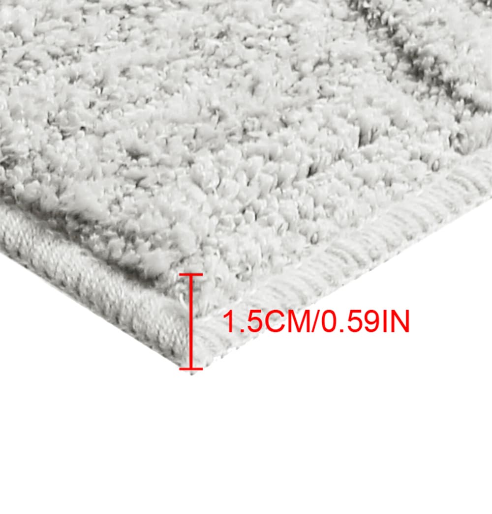 my home Badematte »Ognon, Scandi, Boho, modernes Muster«, rutschhemmend beschichtet, fußbodenheizungsgeeignet-schnell trocknend-strapazierfähig, Badteppich, Uni Farben, Hoch-Tief-Effekt