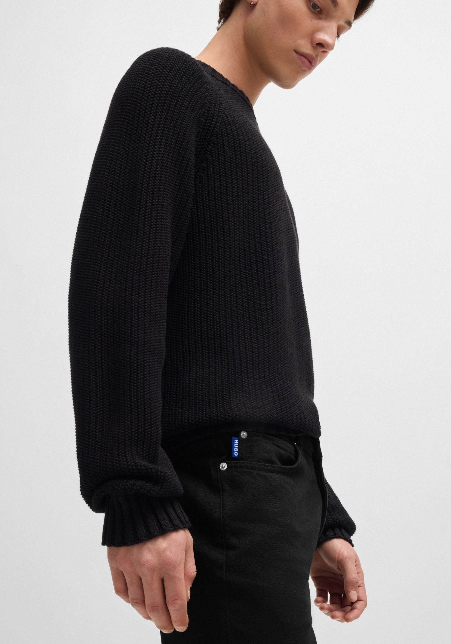 HUGO Blue Tapered-fit-Jeans »Brody«, mit Stone-washed-Finish