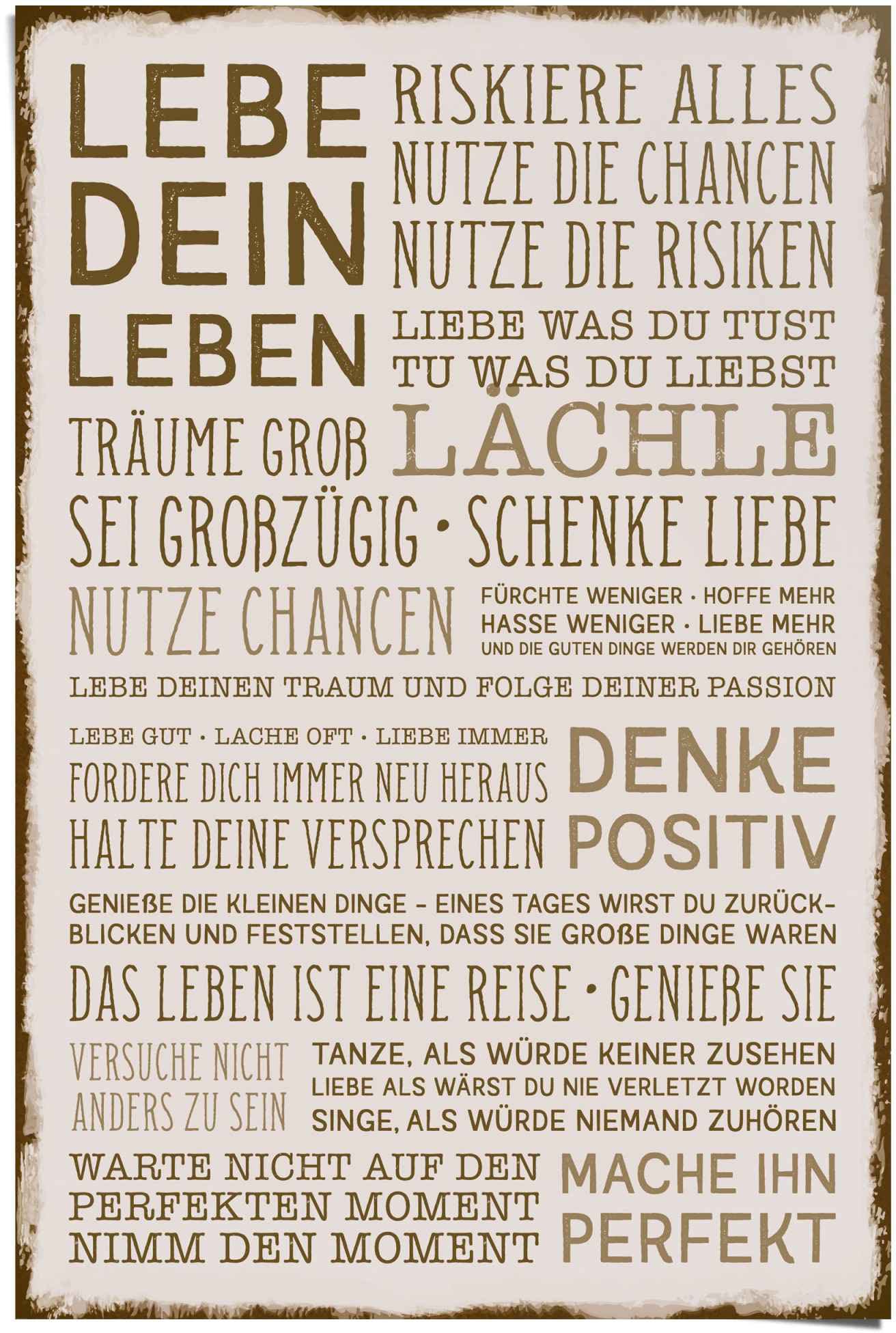 Poster (1 kaufen »Familienregeln«, Reinders! BAUR | St.)