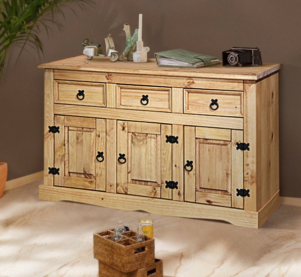 Home affaire Sideboard, Kommode im mexikanischen Landhaus-Stil günstig online kaufen