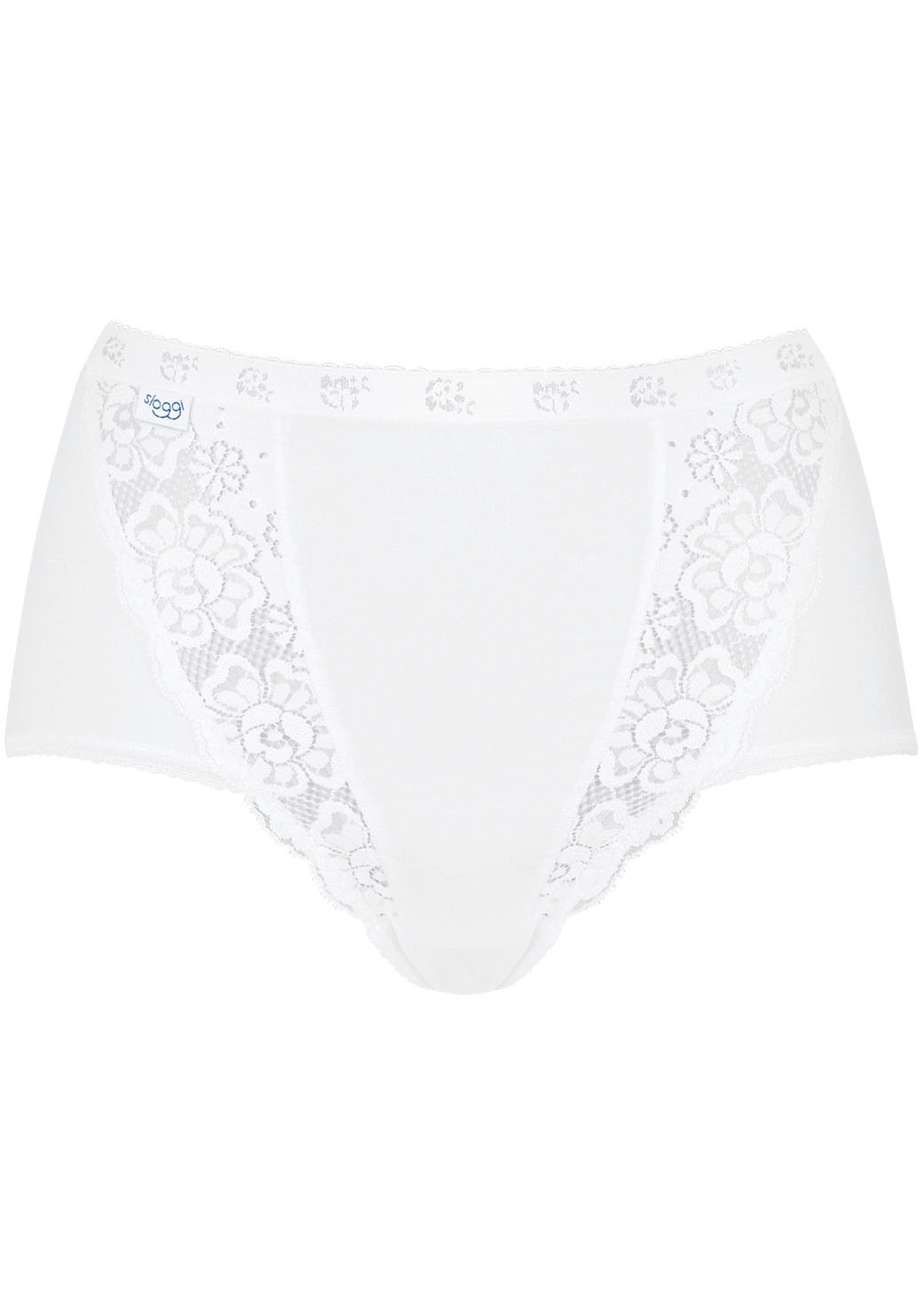 sloggi Maxislip "Chic", (4er Pack), elastische Spitzeneinsätze, feminin, Ba günstig online kaufen