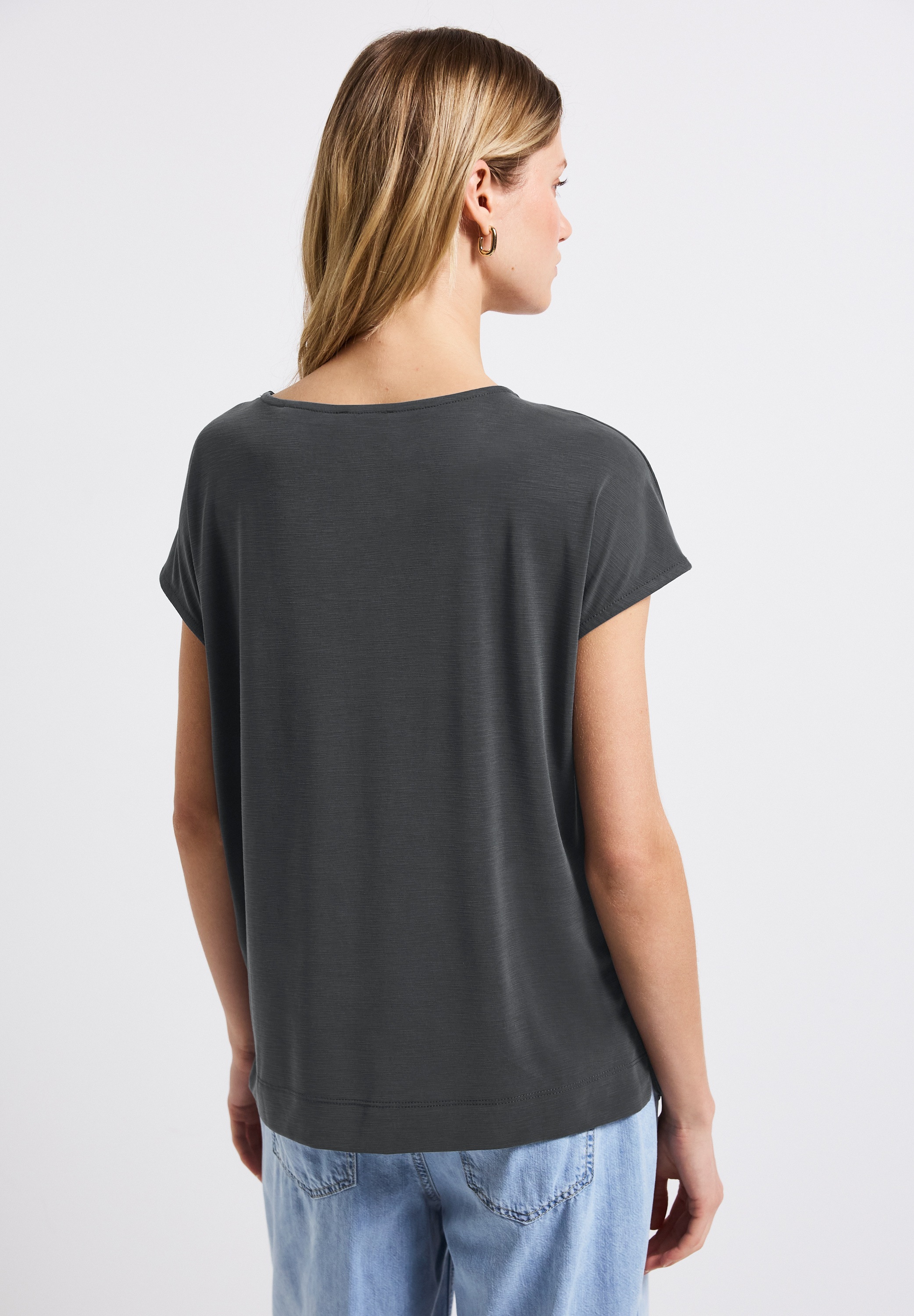 STREET ONE T-Shirt, mit Wording aus Schmucksteinen günstig online kaufen