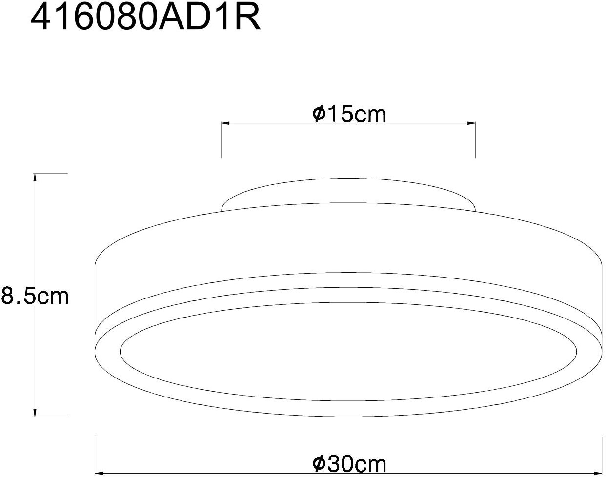 GLOBO LIGHTING Deckenleuchte »DORO« LED-Modul 1 Stk. Warmweiß Deckenlampe Wohnzimmer-Leuchte Schlafzimmer-Leuchte Flur Küche