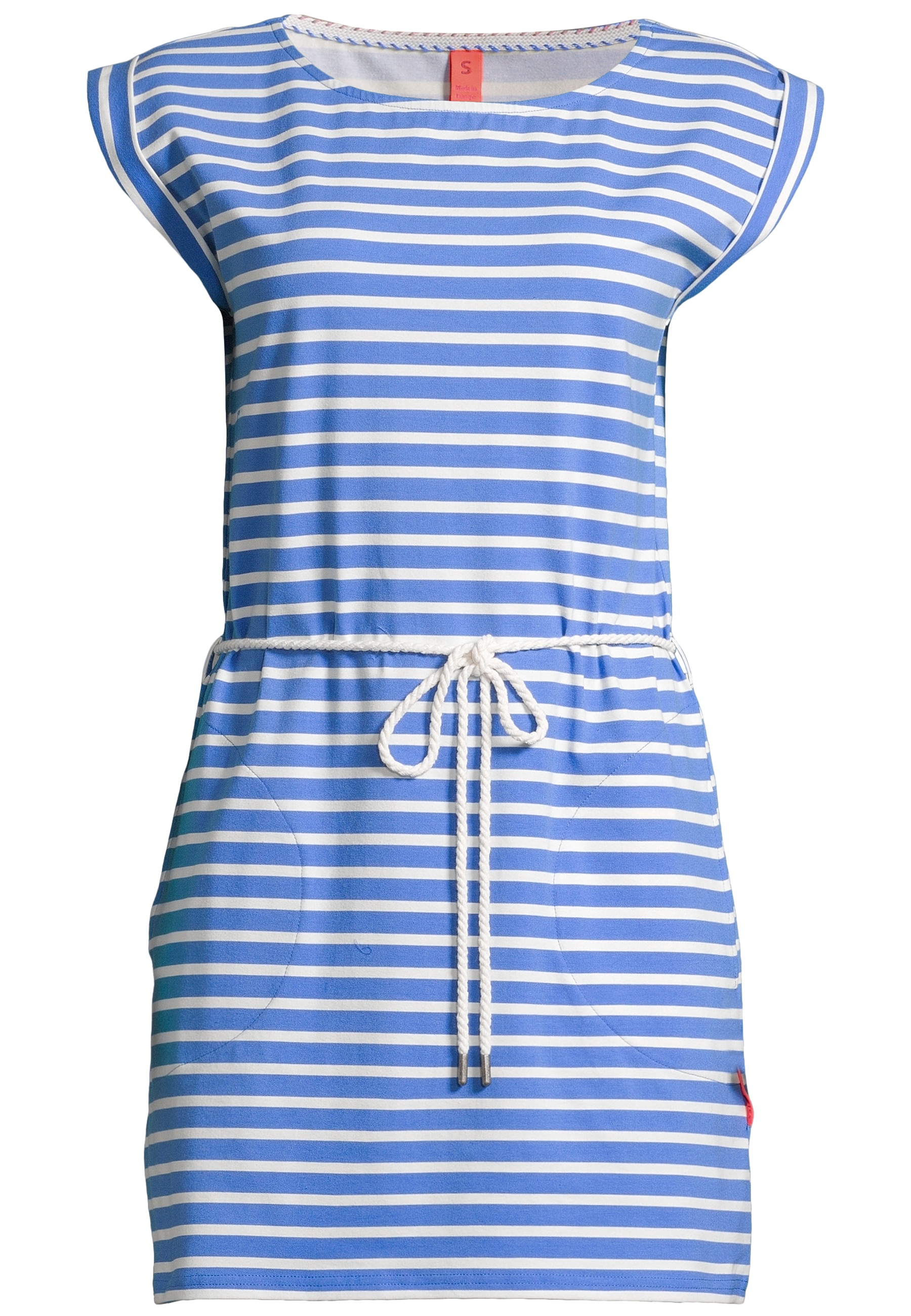 SALZHAUT Damen Midikleid "Knielanges Kleid (Midi) PAPPNEES", blau, Gr. XS, Obermaterial: 50% Baumwolle CO. 50% Polyester PES., Kleider
