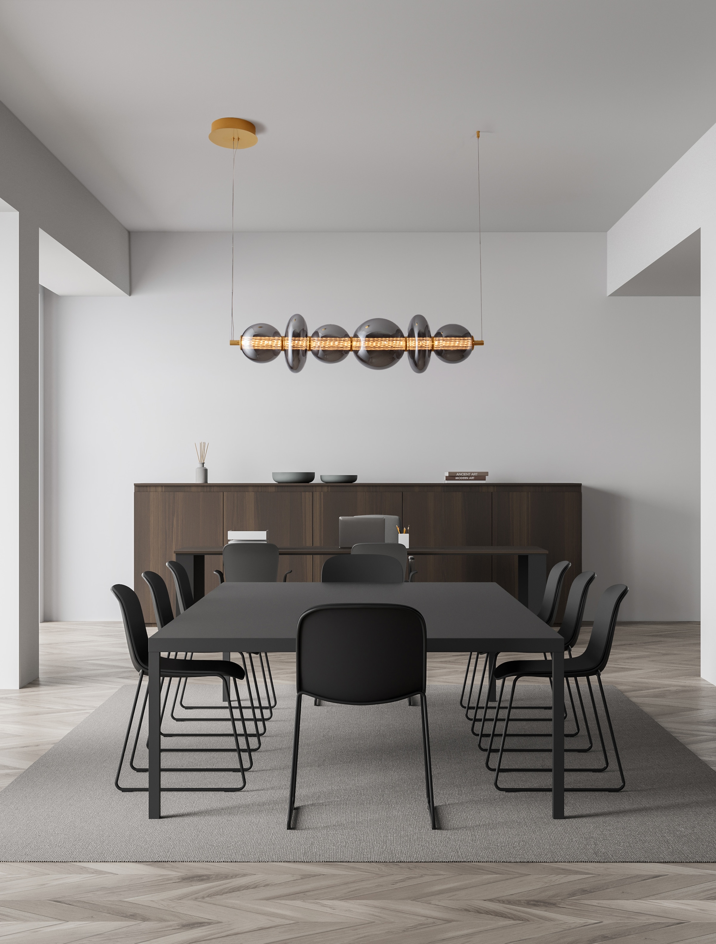 Nova Luce Pendelleuchte »NAVI«, 6 flammig, Leuchtmittel LED-Modul | LED fest integriert