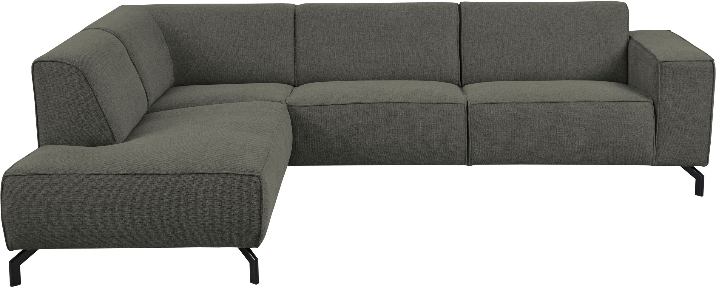 Home affaire Ecksofa "LORCAN mit Metallfüßen, Breite 275 cm, weiches Sitzge günstig online kaufen