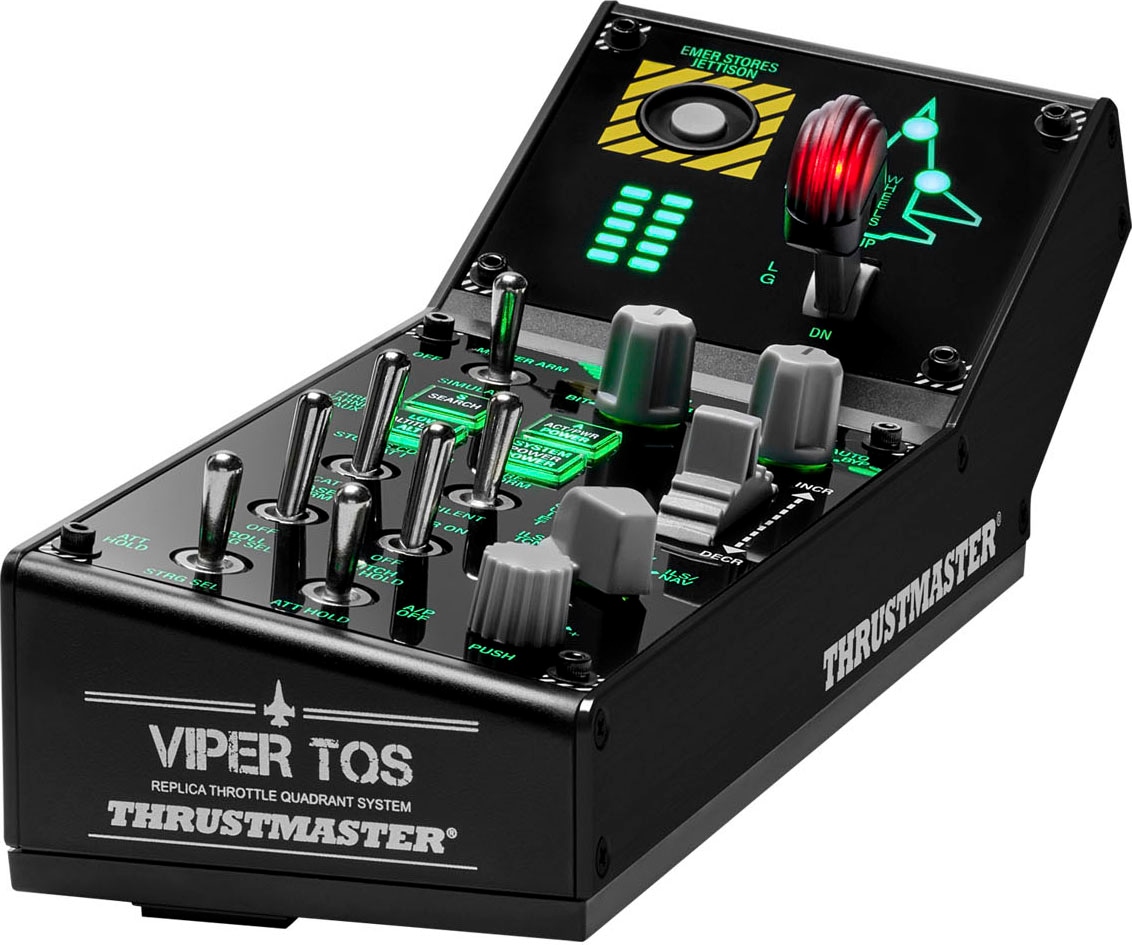 Joystick »VIPER Panel Schwarz USB Joystick + Motorsteuerungshebel PC«