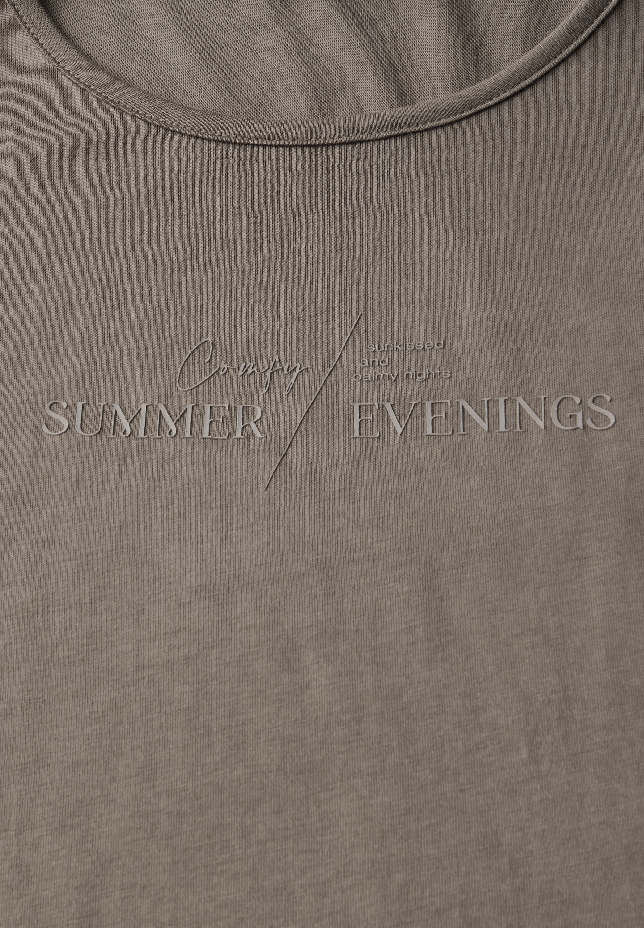 STREET ONE T-Shirt, aus Baumwolle mit Stretchante