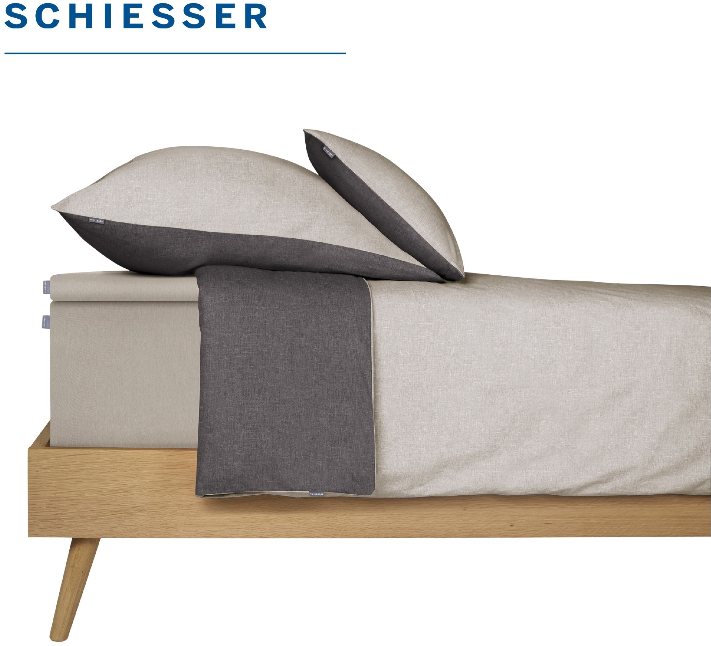 Schiesser Spannbettlaken »Flexi für Topper aus 95% Baumwolle und 5% Elasthan für flexiblen Sitz« für Matratzen bis zu 10 cm Höhe, OEKO-TEX® MADE IN GREEN