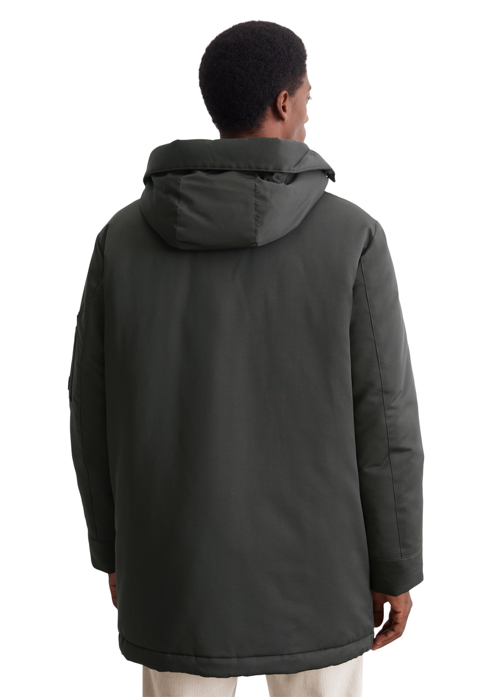 Marc O'Polo Outdoorjacke »aus wasserabweisendem Micro-Canvas«, mit Kapuze