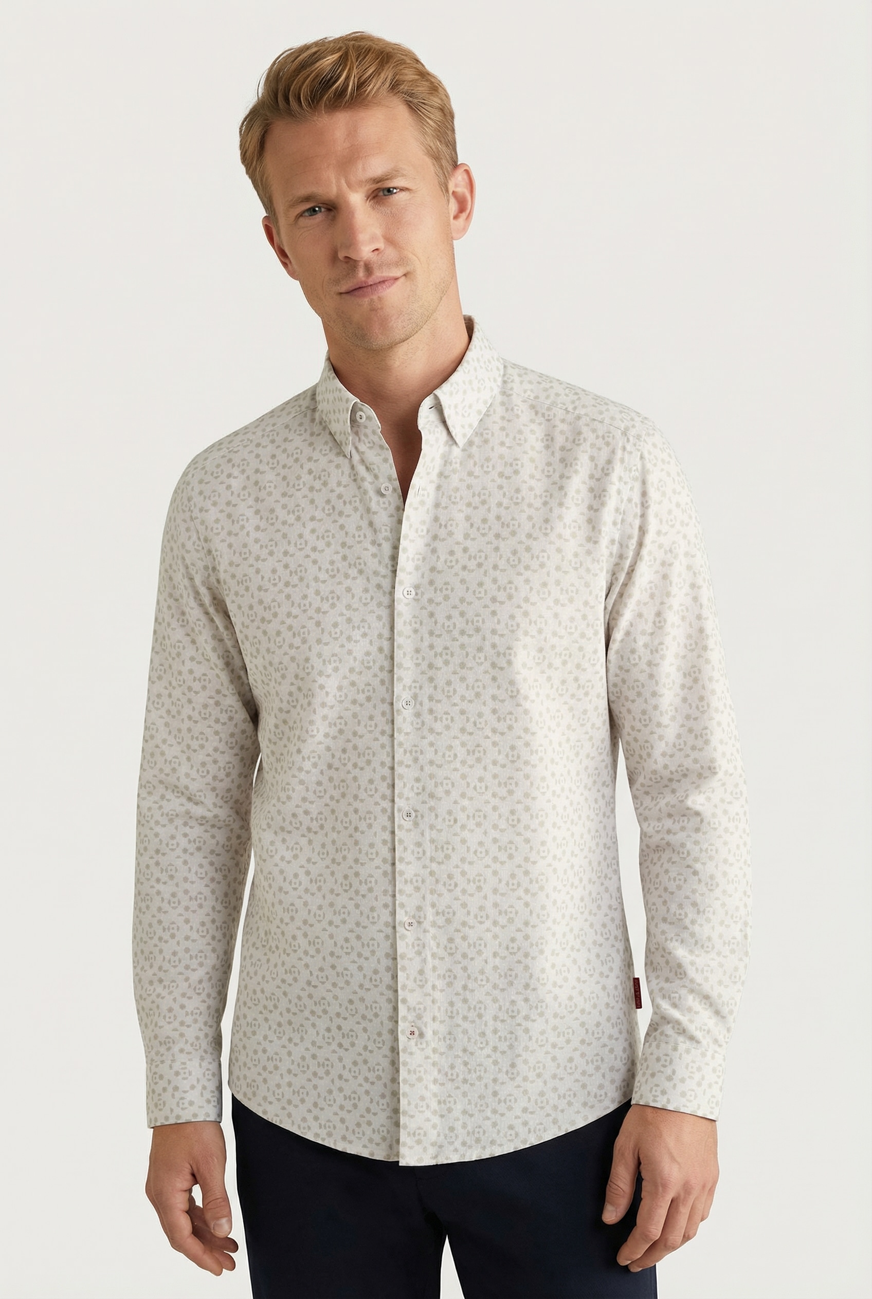 Joop Jeans Langarmhemd "Hansen" mit Alloverprint günstig online kaufen