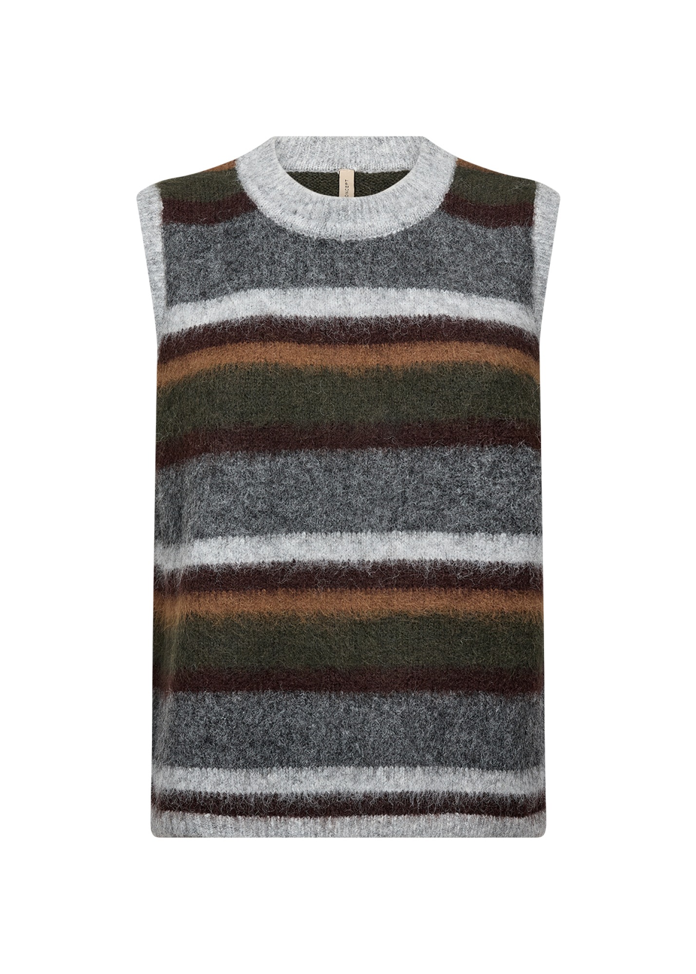soyaconcept Pullunder »SC-HADIL YD 1« Materialmix mit Wolle