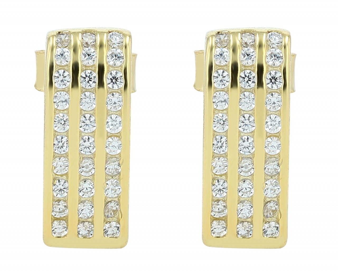 Paar Ohrhänger ADELIA´S "Damen Ohrstecker aus 925 Sterling Silber und Zirkonia", silber, Ohrringe, Damen, Damen, Silber 925 (Sterlingsilber) 9