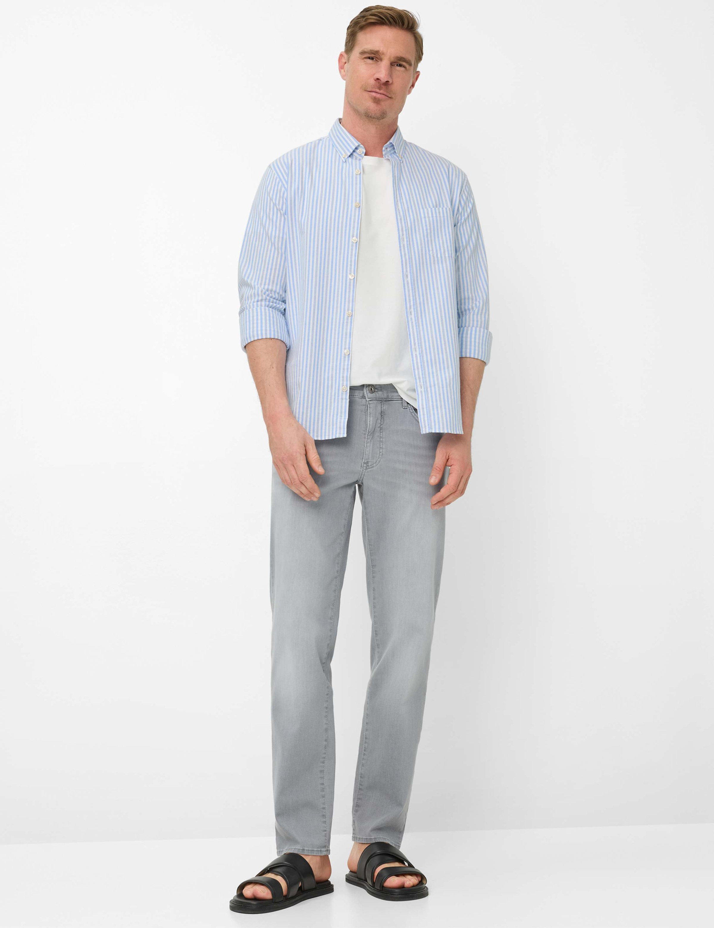 BRAX Style Cadiz Men's 5-Pocket Jeans Gray 36/32 4