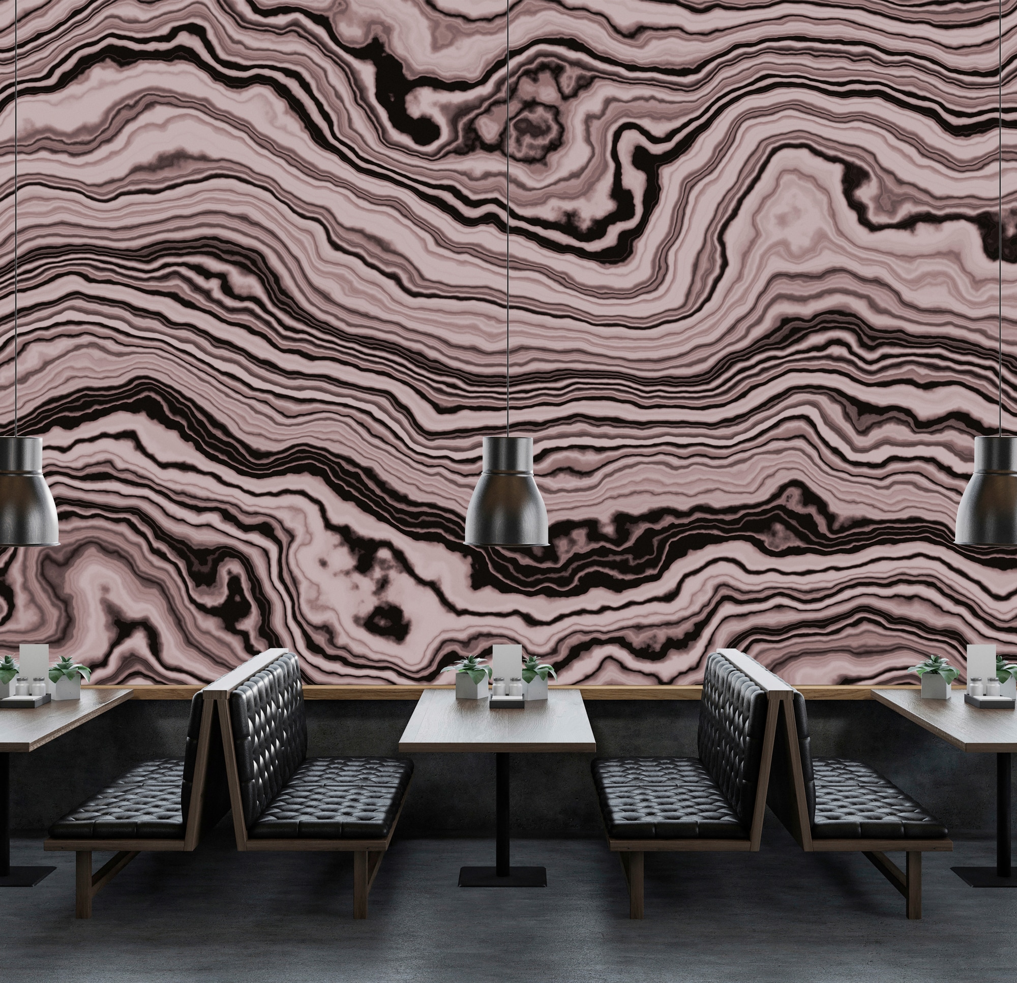 living walls Fototapete »Walls by Patel Onyx 3«, Vlies, Wand, Schräge