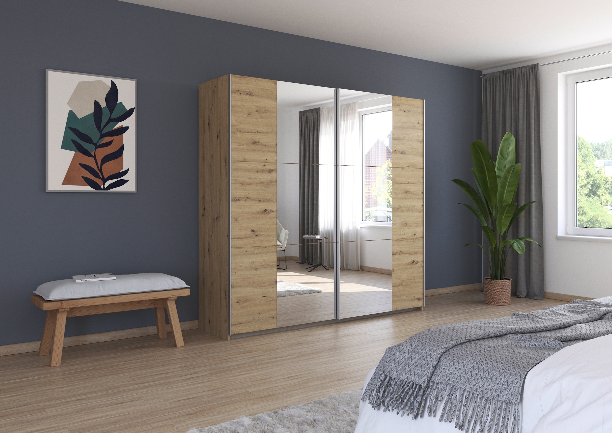 rauch Schwebetürenschrank "Kleiderschrank Drehtürenschrank Schrank Garderob günstig online kaufen