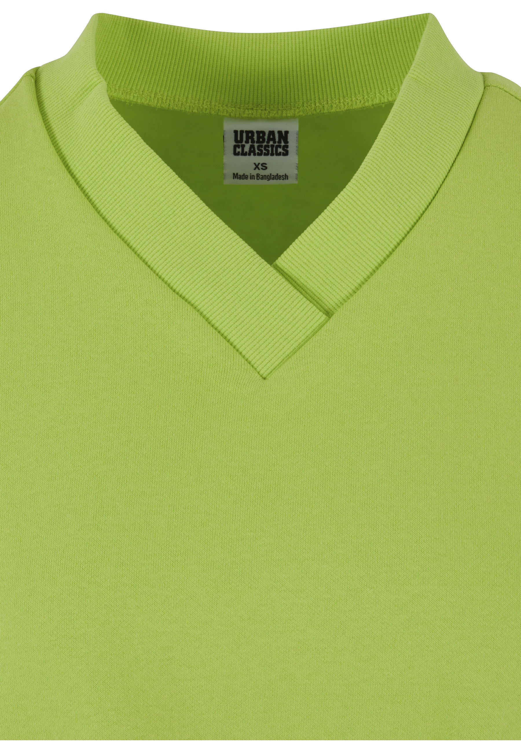 URBAN CLASSICS Sweater »Urban Classics Damen Ladies Cropped V-Neck«
