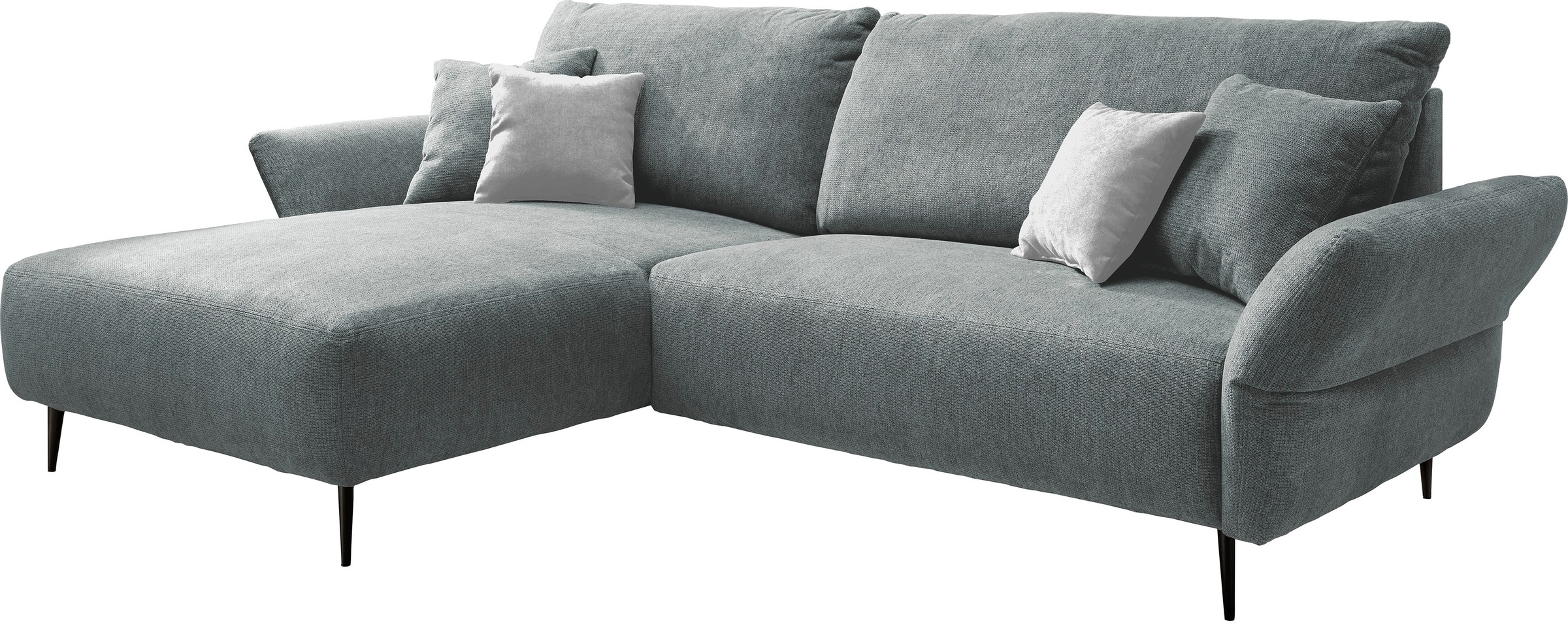 INOSIGN Ecksofa »Amarena L-Form«, inklusive Armlehnenverstellfunktion, 4x Zierkissen gratis