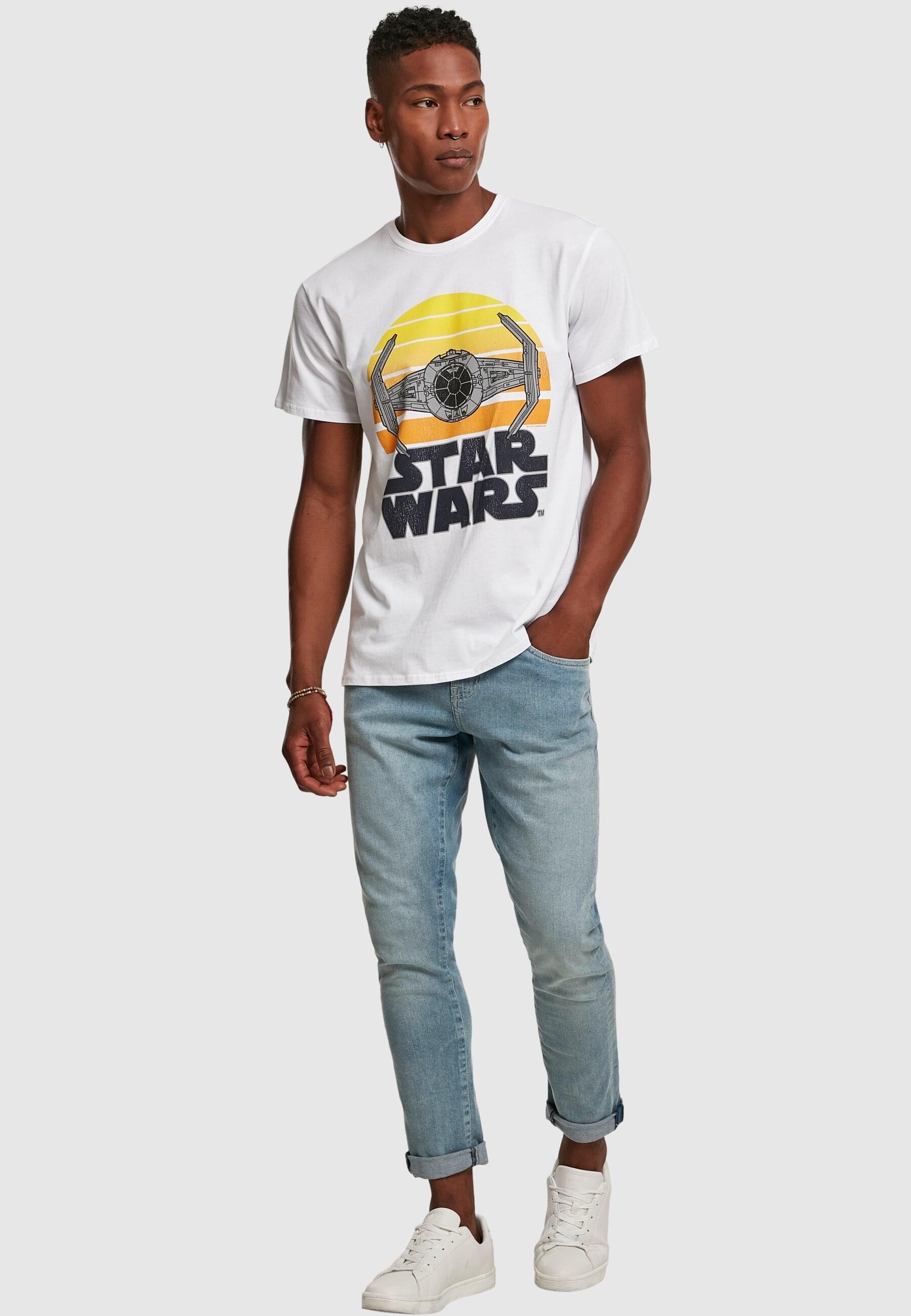 Merchcode T-Shirt »Merchcode Herren Star Wars Sunset Tee«, (1 tlg.)