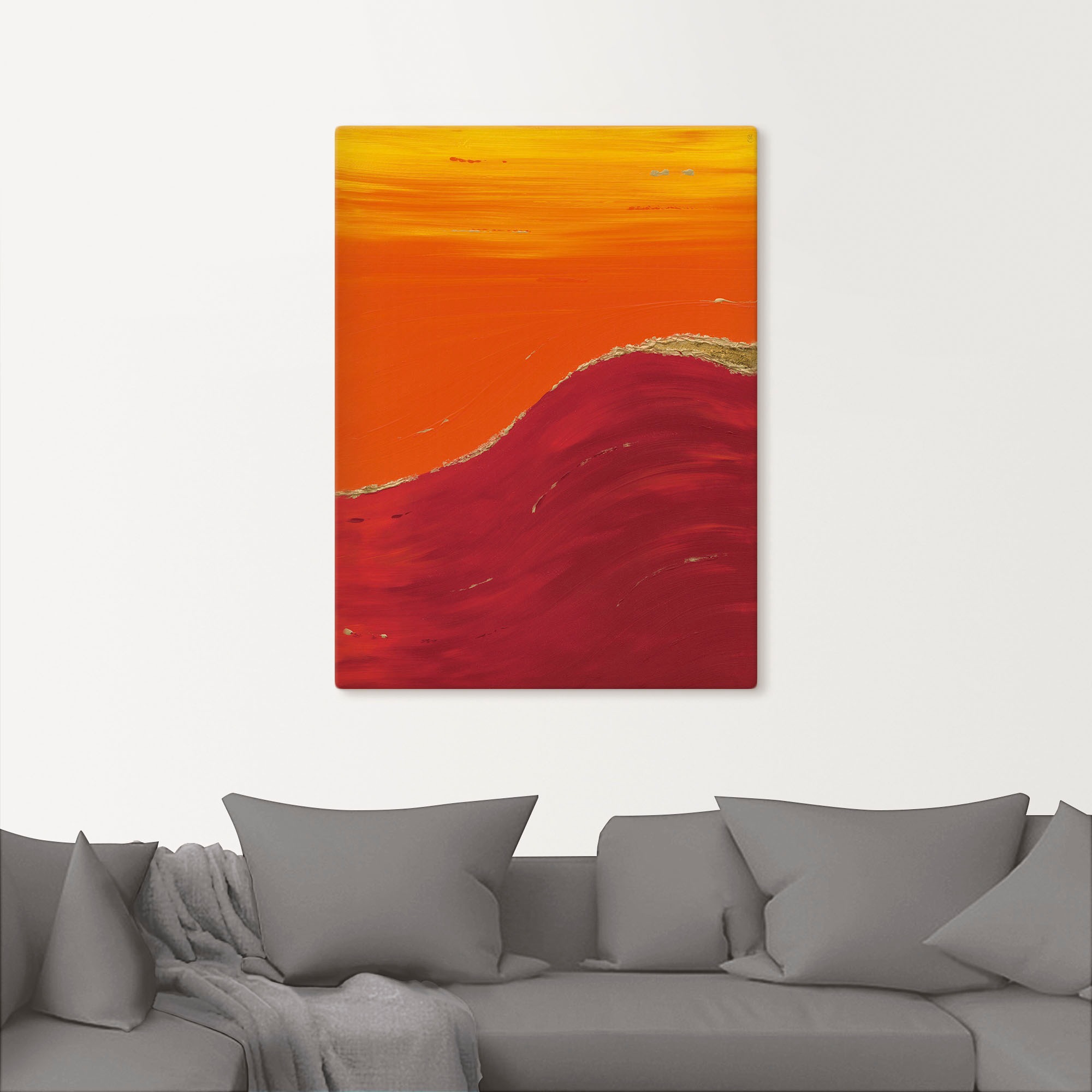 Artland Leinwandbild "Raum II" Gegenstandslos 1 Stk. tlg. als Leinwandbild, günstig online kaufen