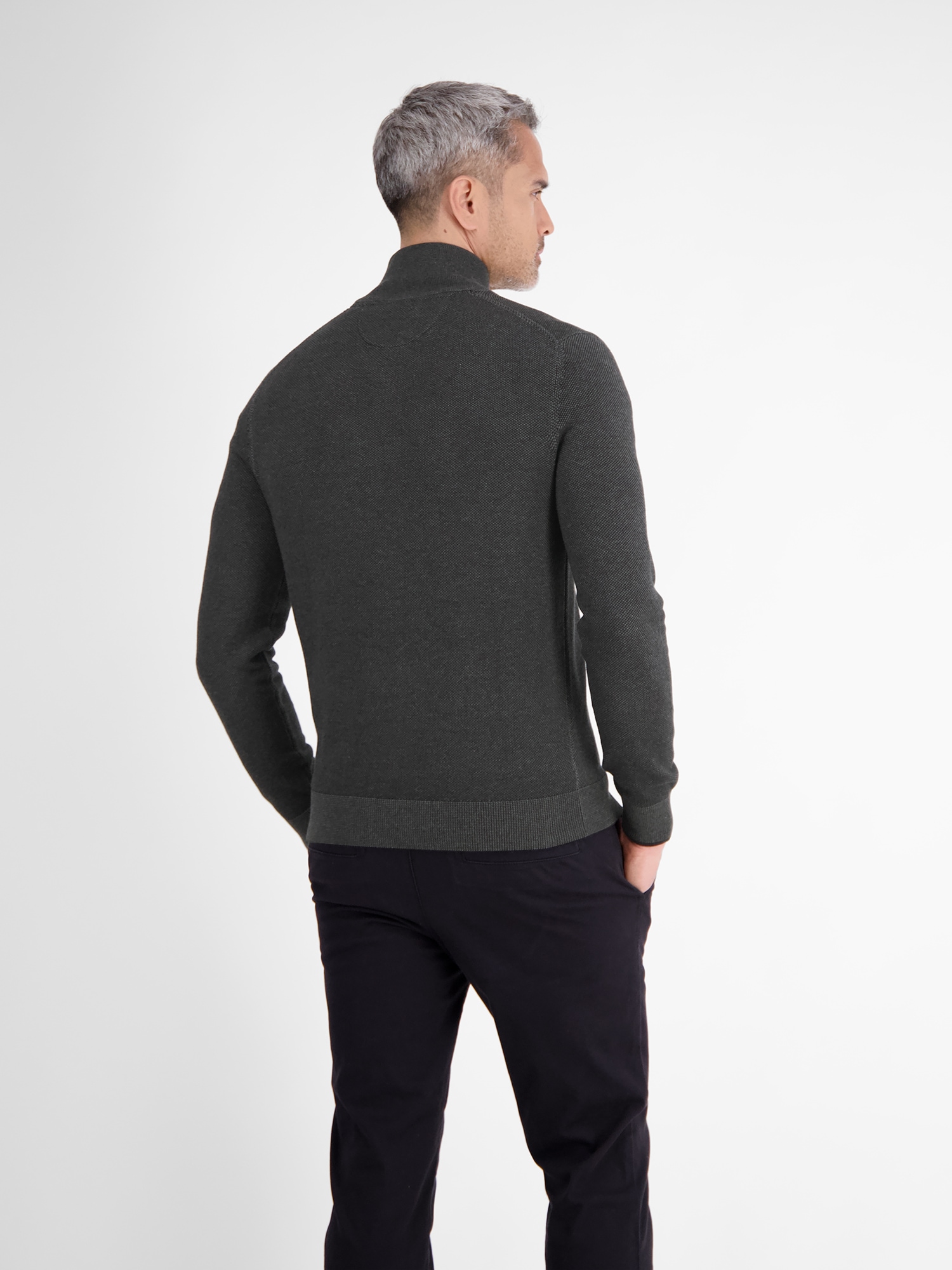 LERROS Strickjacke »LERROS Melange-Strickjacke für Herren«
