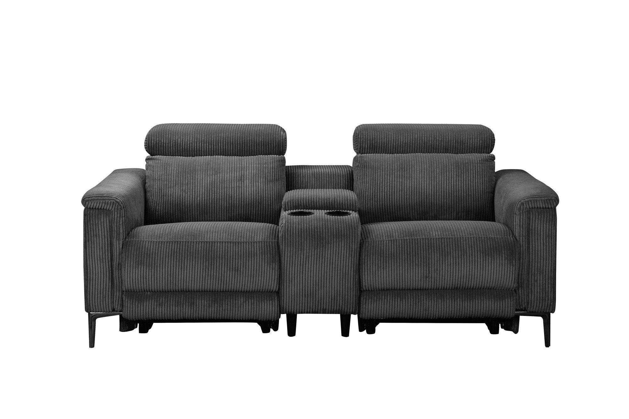 Places of Style 2-Sitzer »Lund in Cord, 2er-Kinosofa, TV-Sessel, Multimedia-Sofa, USB-A,«, m. elektrischer o. manueller Relaxfunktion, Getränkehalter u. Staufach