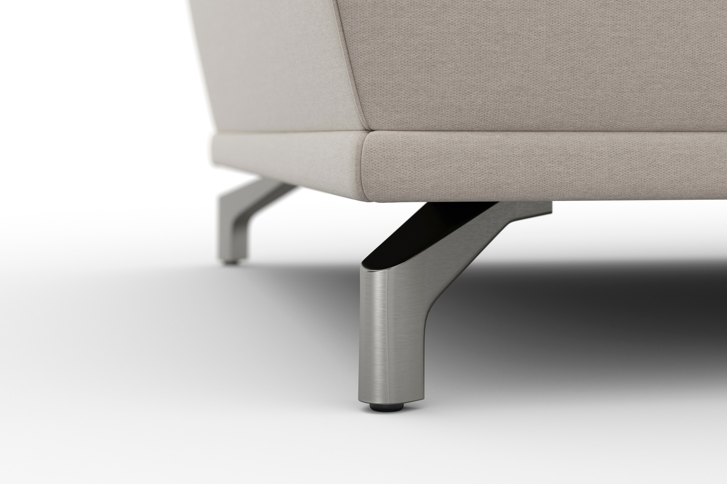 sit&more Ecksofa »Cabrio L-Form«, mit Sitztiefenverstellung und Federkern, 3 Nierenkissen