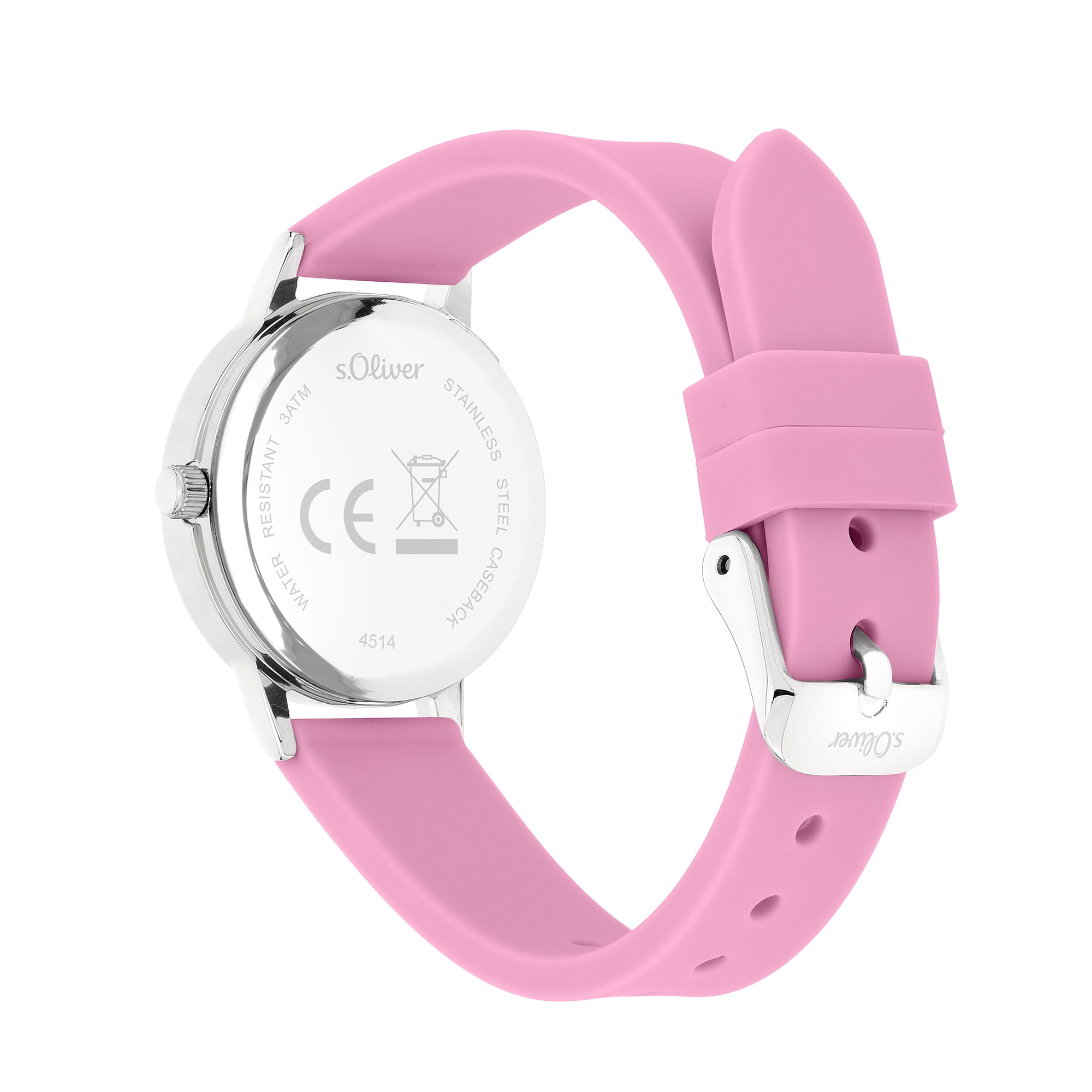 s.Oliver Quarzuhr »The Twinkle Fun« Armbanduhr, Silikonarmband, Kinderuhr, Mädchen, analog